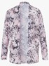Blusenjacke - rosé-grau-bedruckt