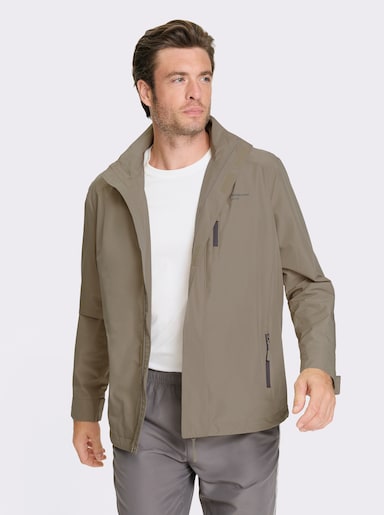 Catamaran Sports Funktionsjacke mit abnehmbarer Kapuze - schlamm