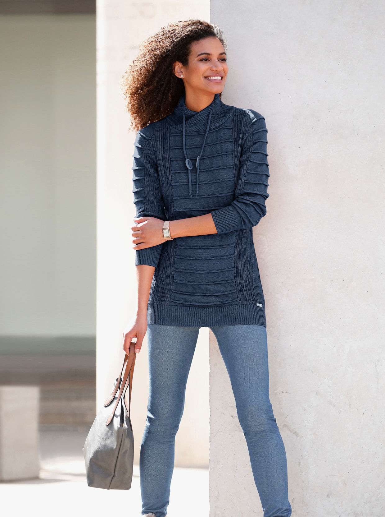 Pull long - bleu foncé
