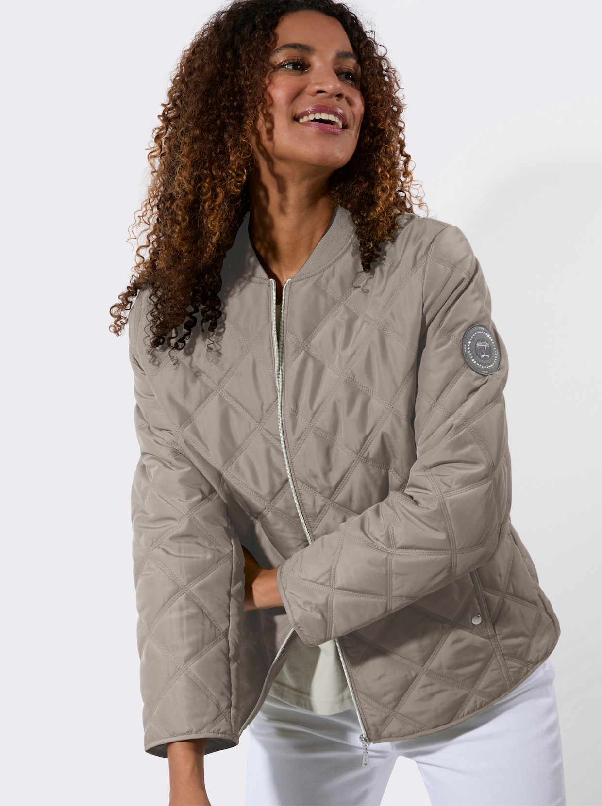 Steppjacke - taupe