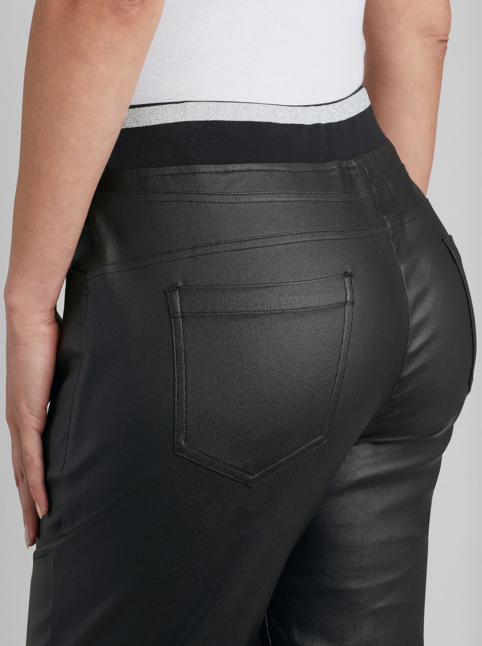 heine Schlupfhose mit Beschichtung - schwarz
