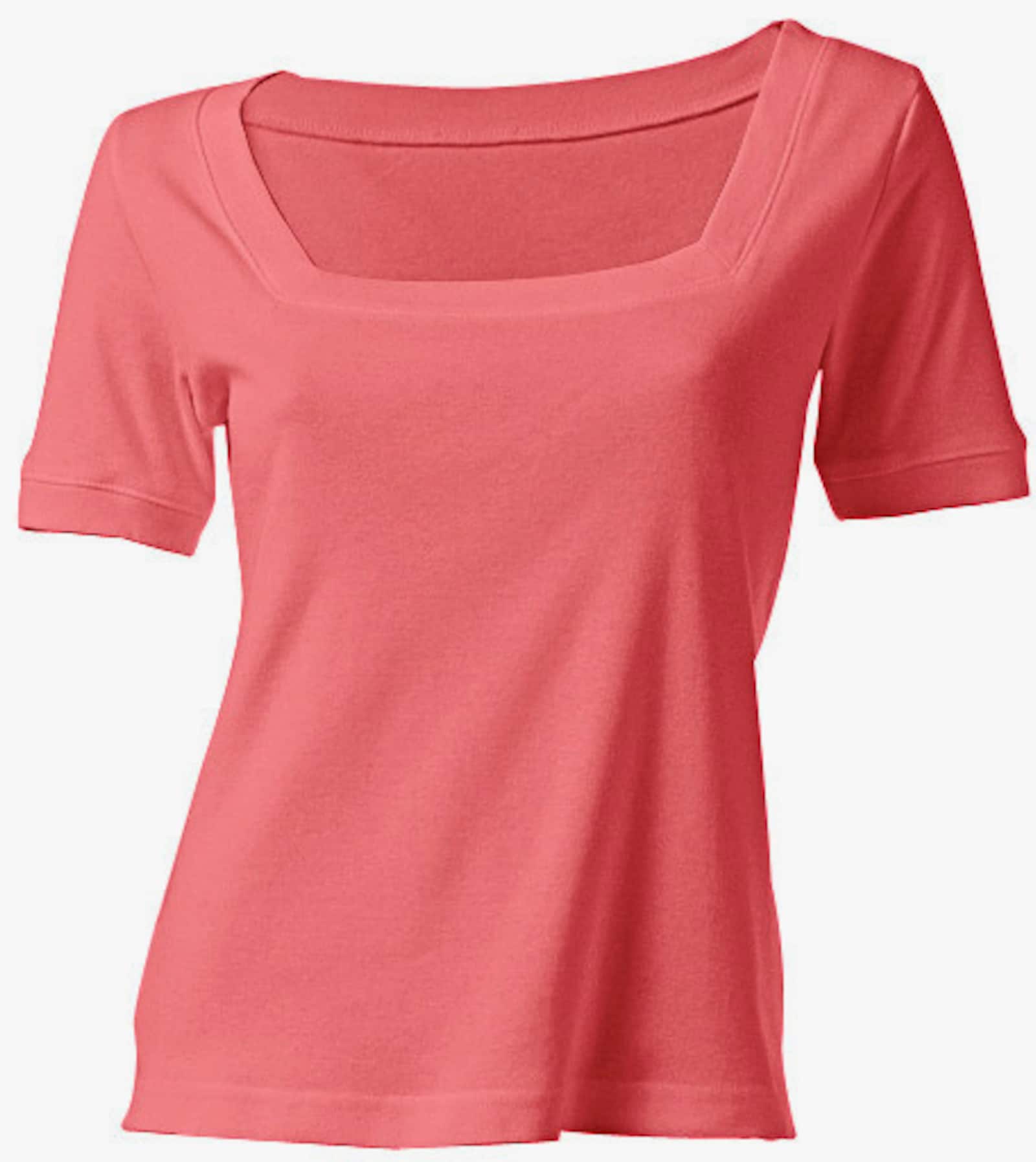 heine Shirt aus Rippenware - koralle