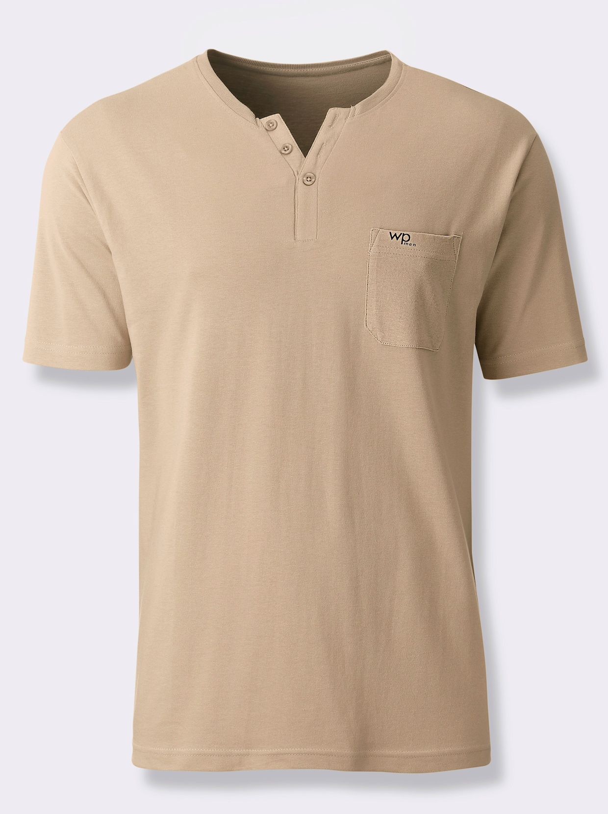 wäschepur men Pyjama-Shirt - beige