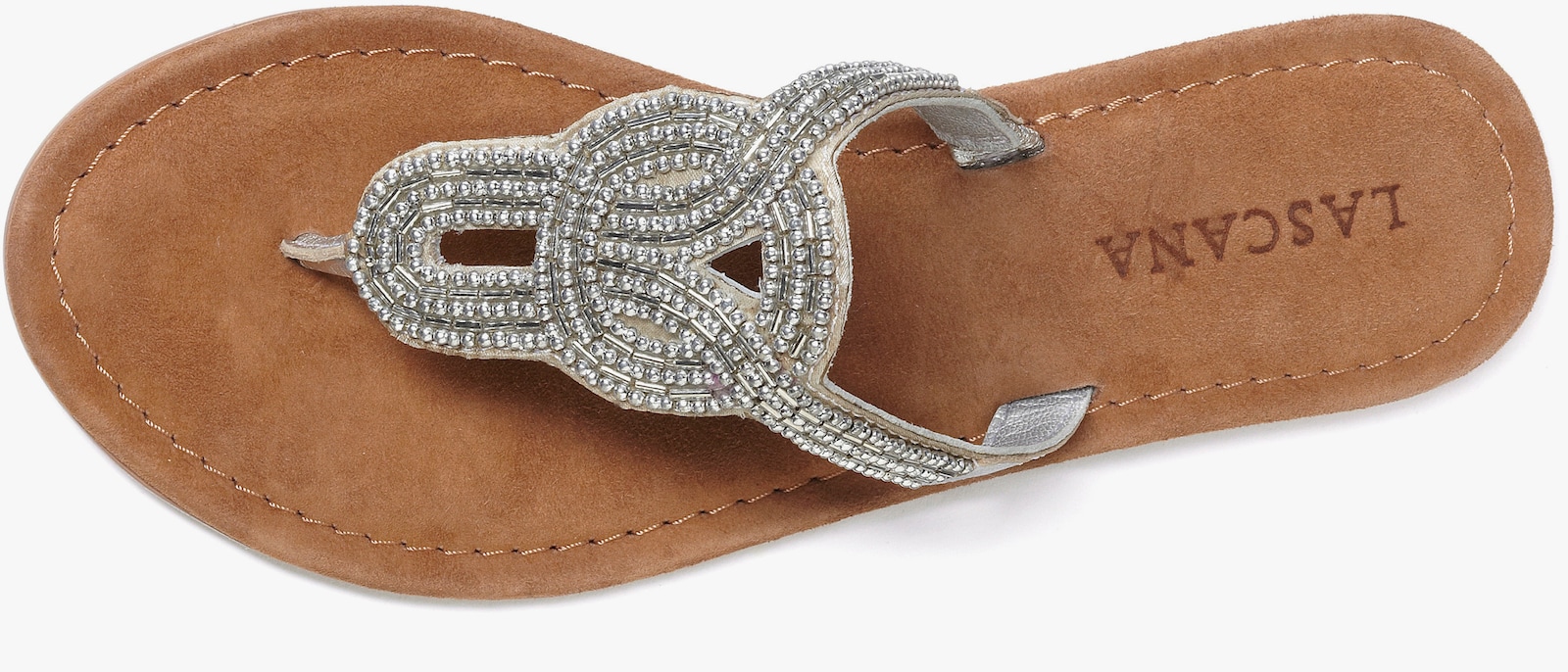 LASCANA Zehentrenner - silberfarben