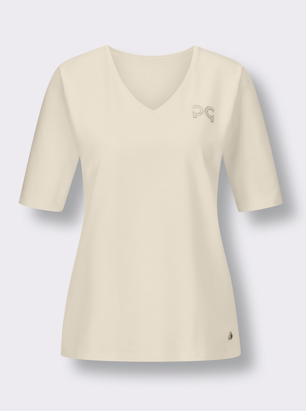 CREATION L PREMIUM Kurzarmshirt - champagner