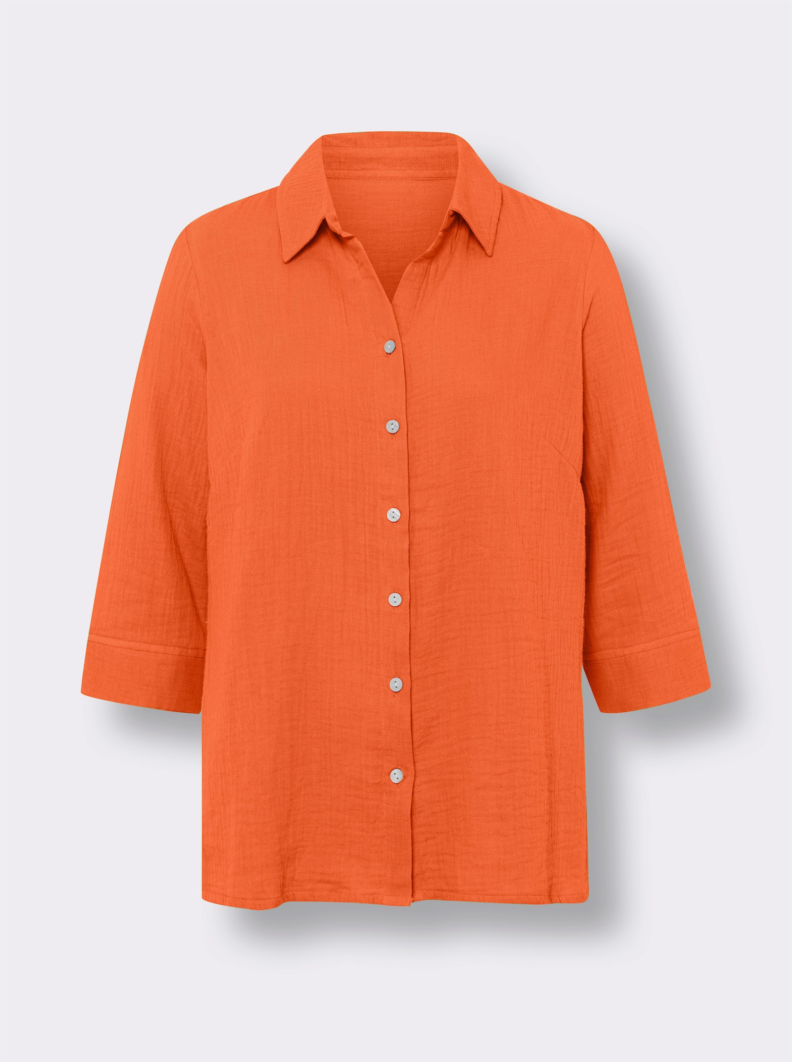 Bavln. blúzka z mušelínu - oranžová