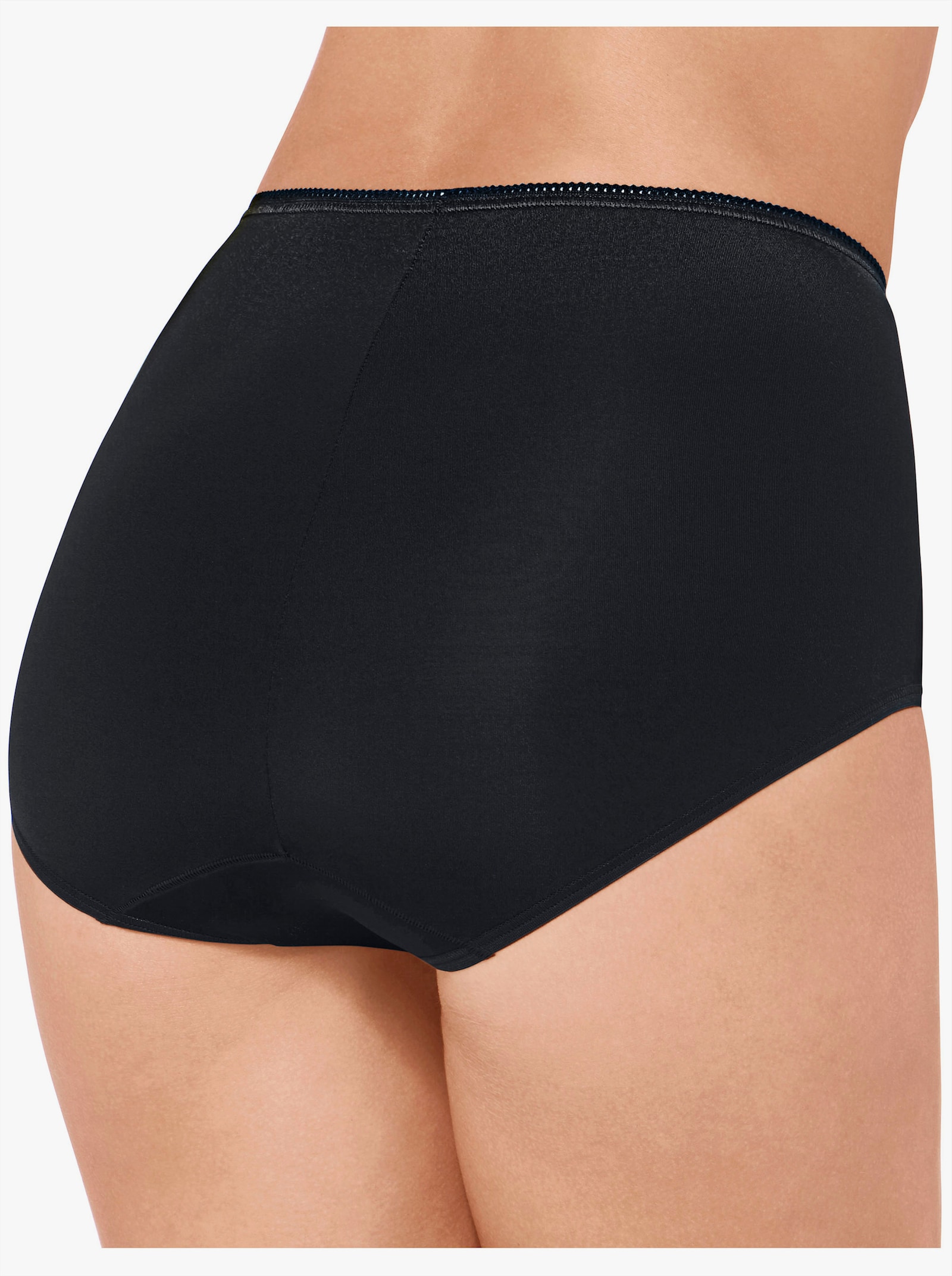 Sloggi Nohavičky, zv. pás, priedušné mikrovlákna - čierna