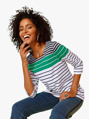 Shirt - marine-grün