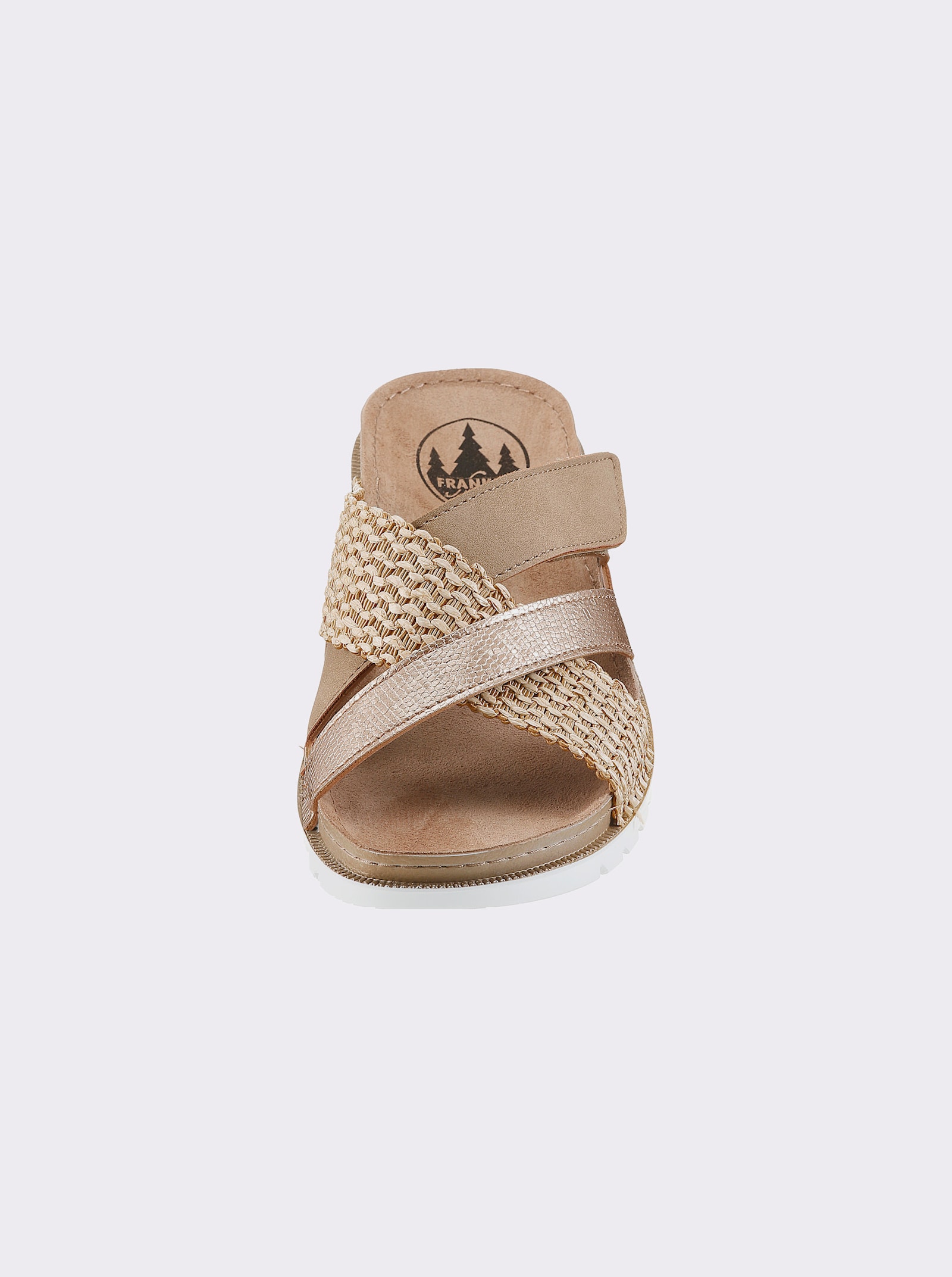 Franken Schuhe Pantolette mit Schrittdämpfung - beige