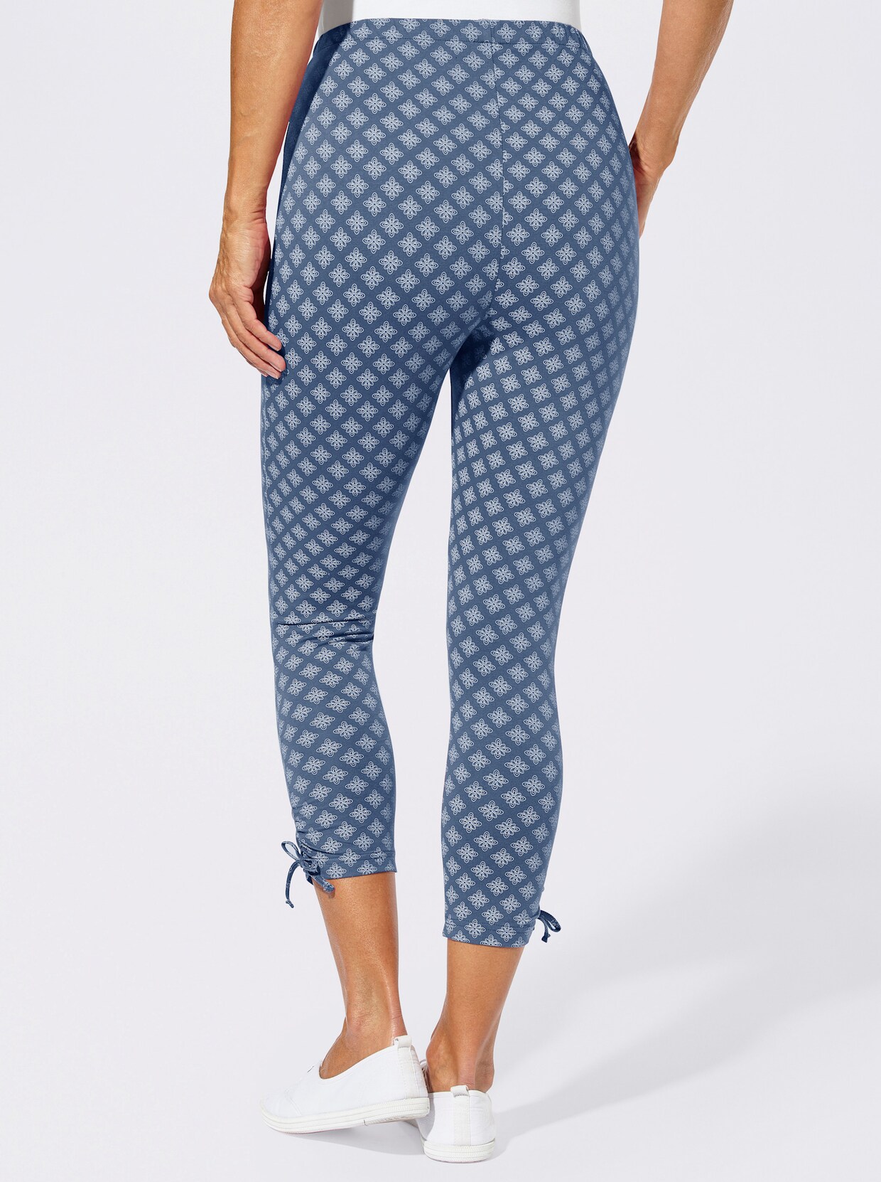 Leggings - jeansblau-gemustert