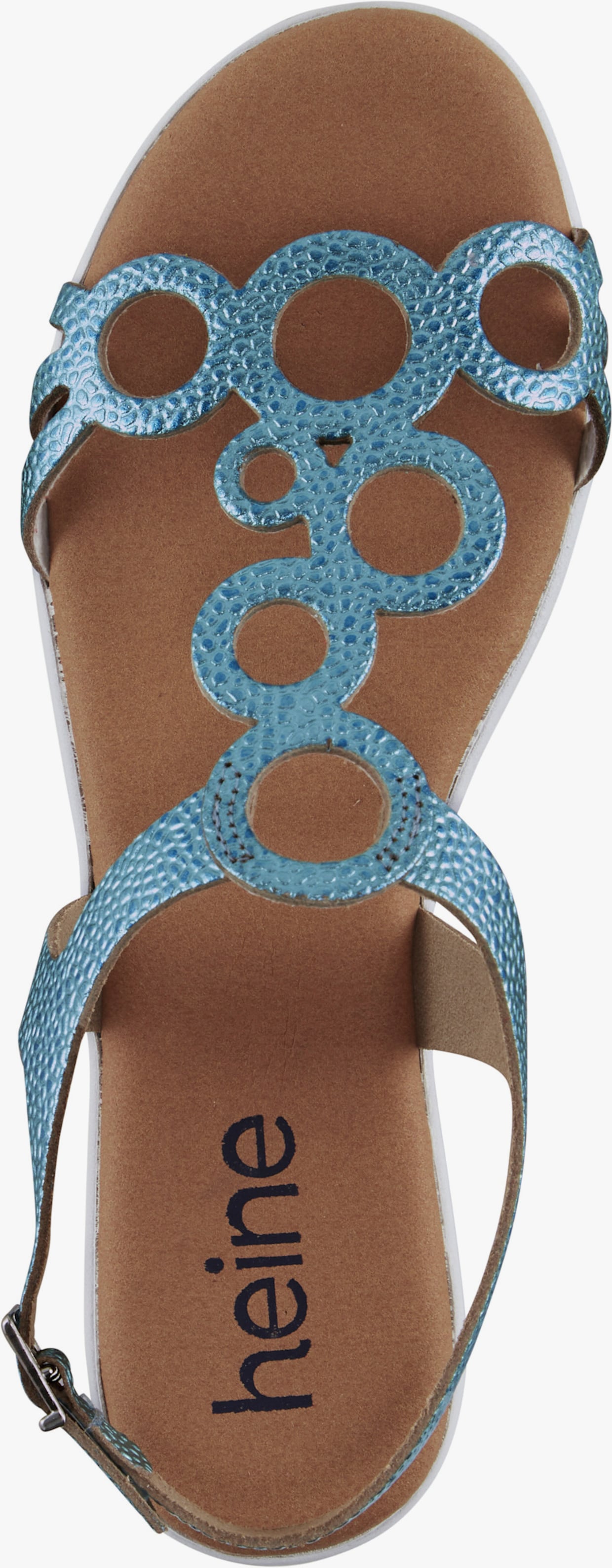 heine sandaaltjes - turquoise/metallic