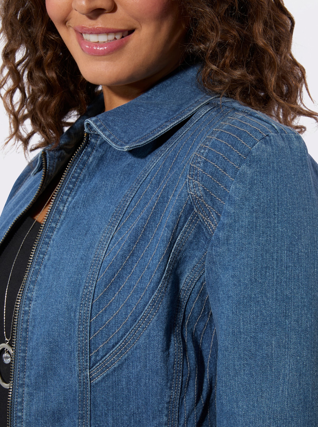 Jeansjacke - blue-bleached