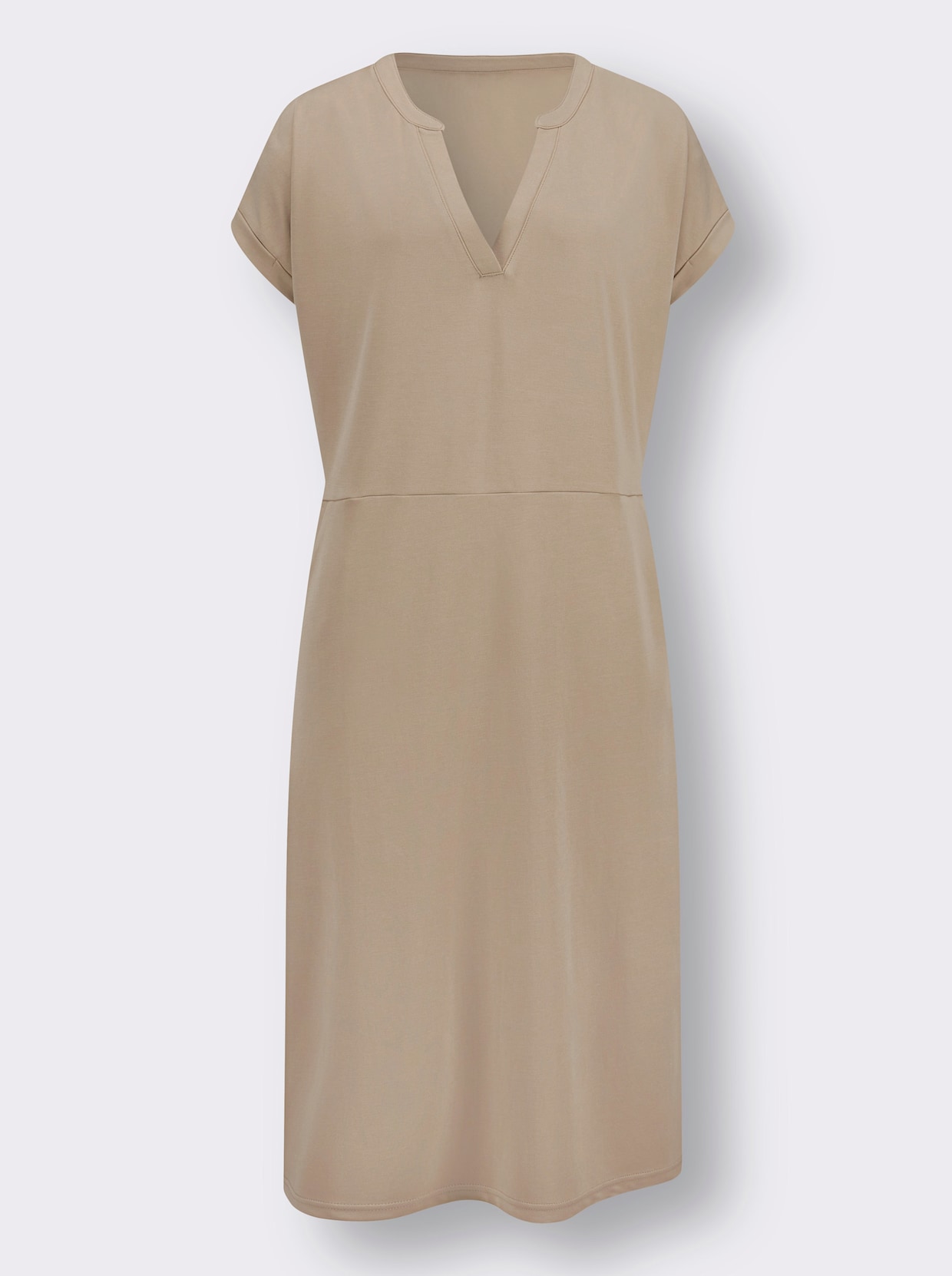 Jersey-Kleid - beige