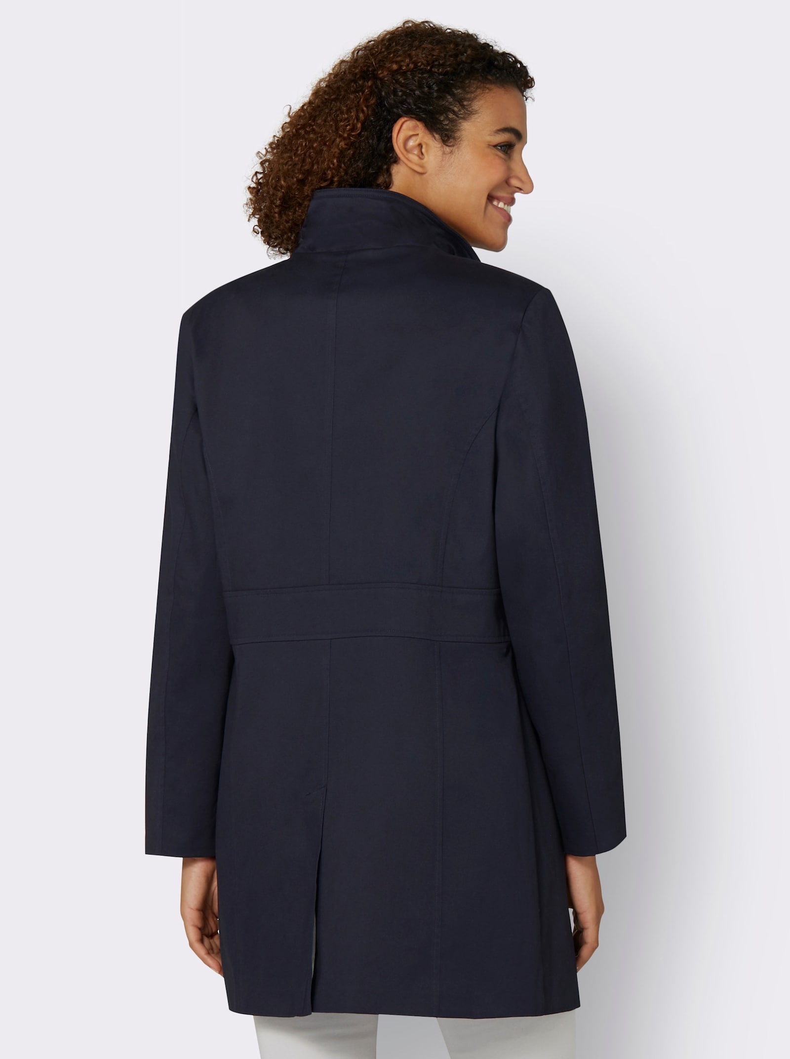 Jacke mit variablem Kragen - marine