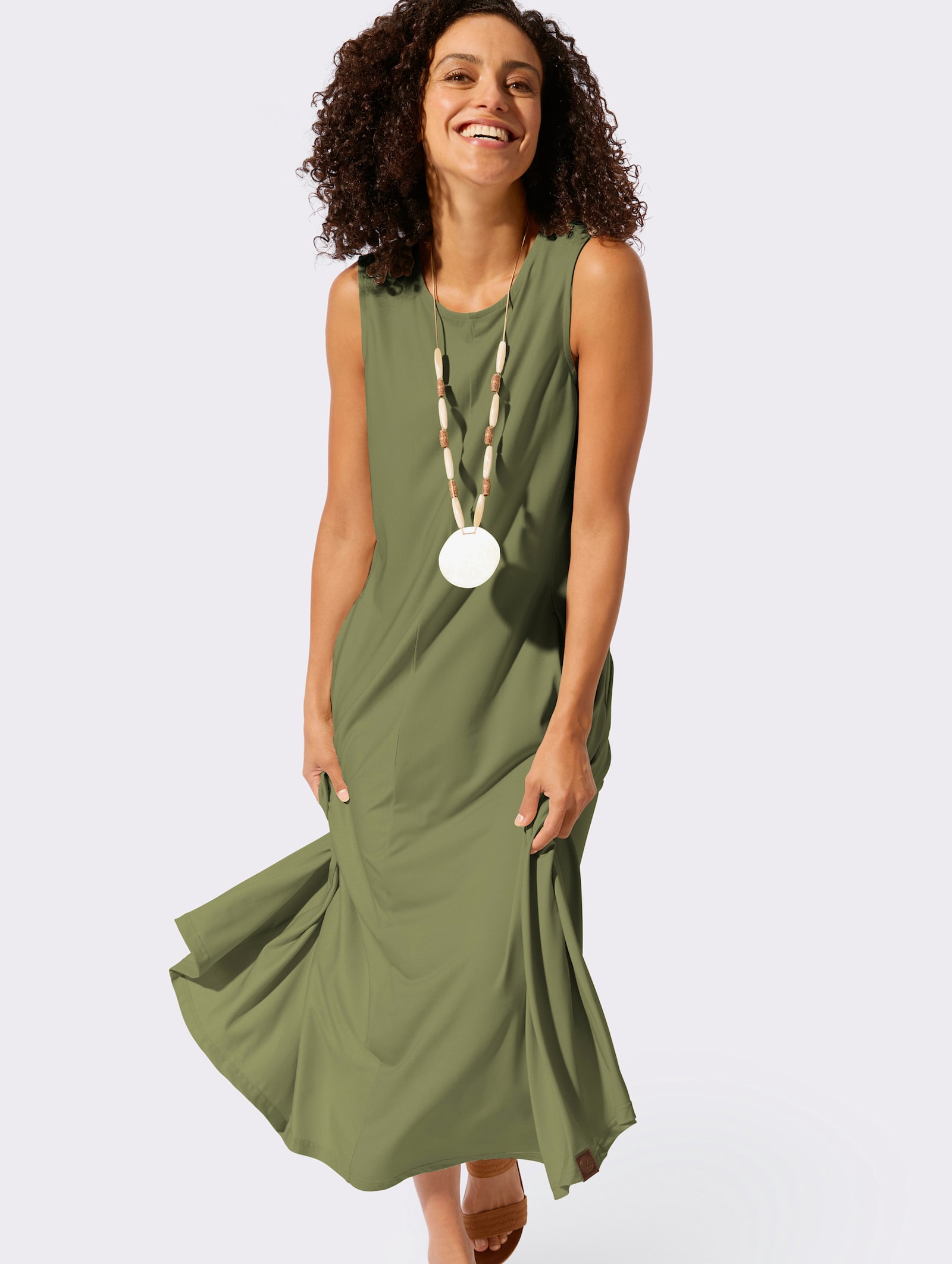 Sommerkleid in Bahnenform - schilf