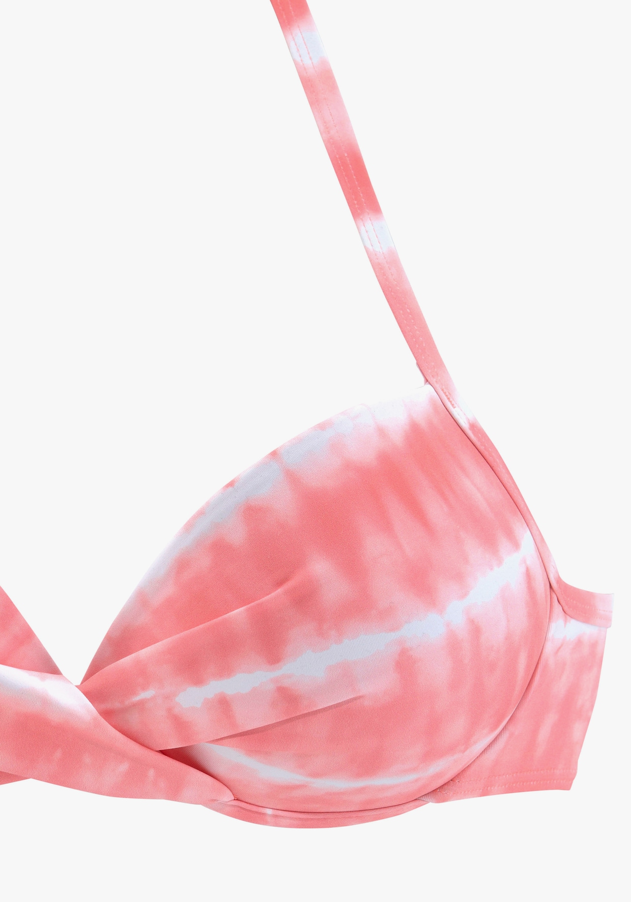 s.Oliver Push-Up-Bikini-Top - lobster-weiss