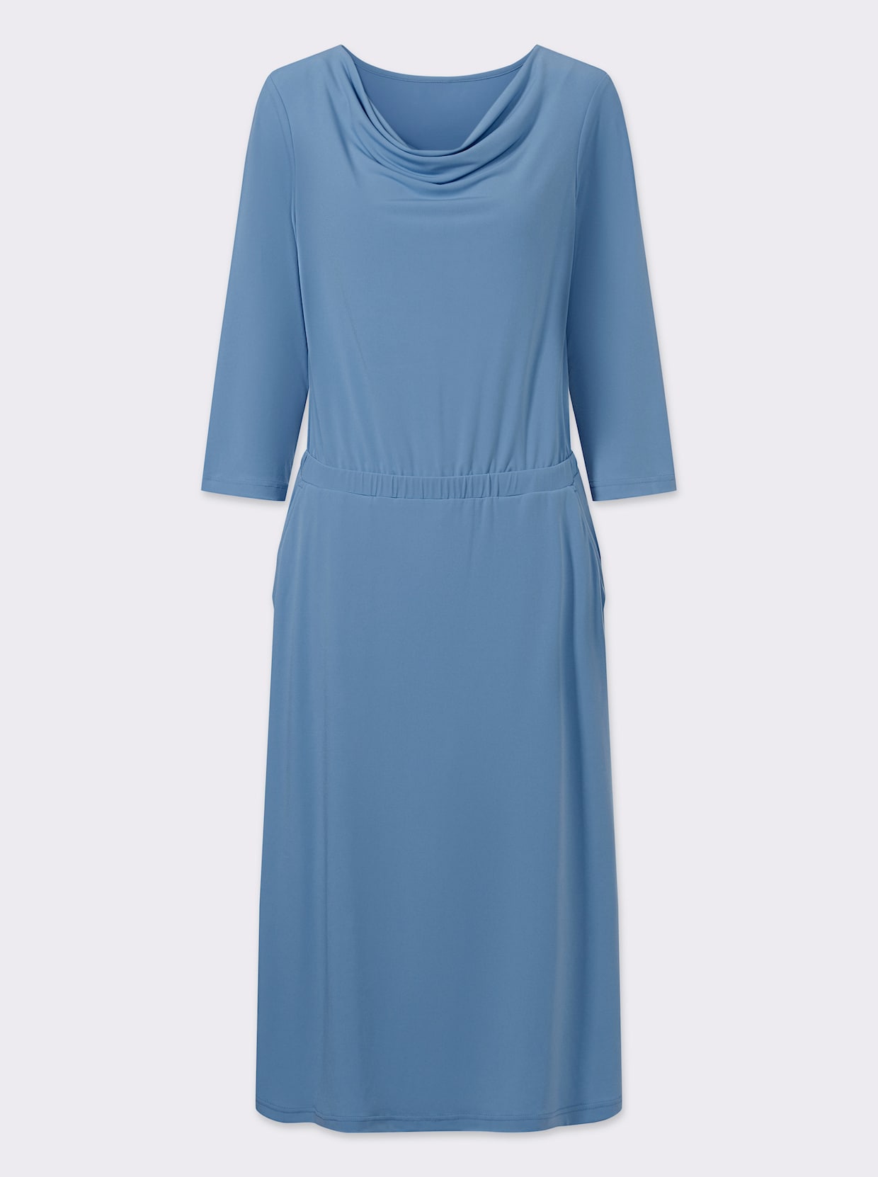 Jerseykleid - mittelblau