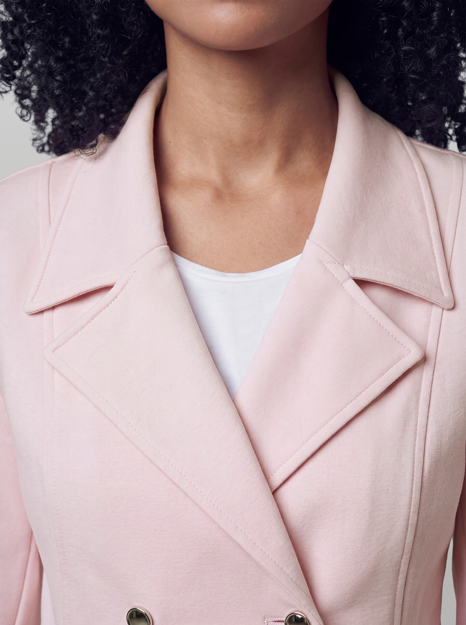heine Sweatblazer mit Oil-dyed-Waschung - hellrosé