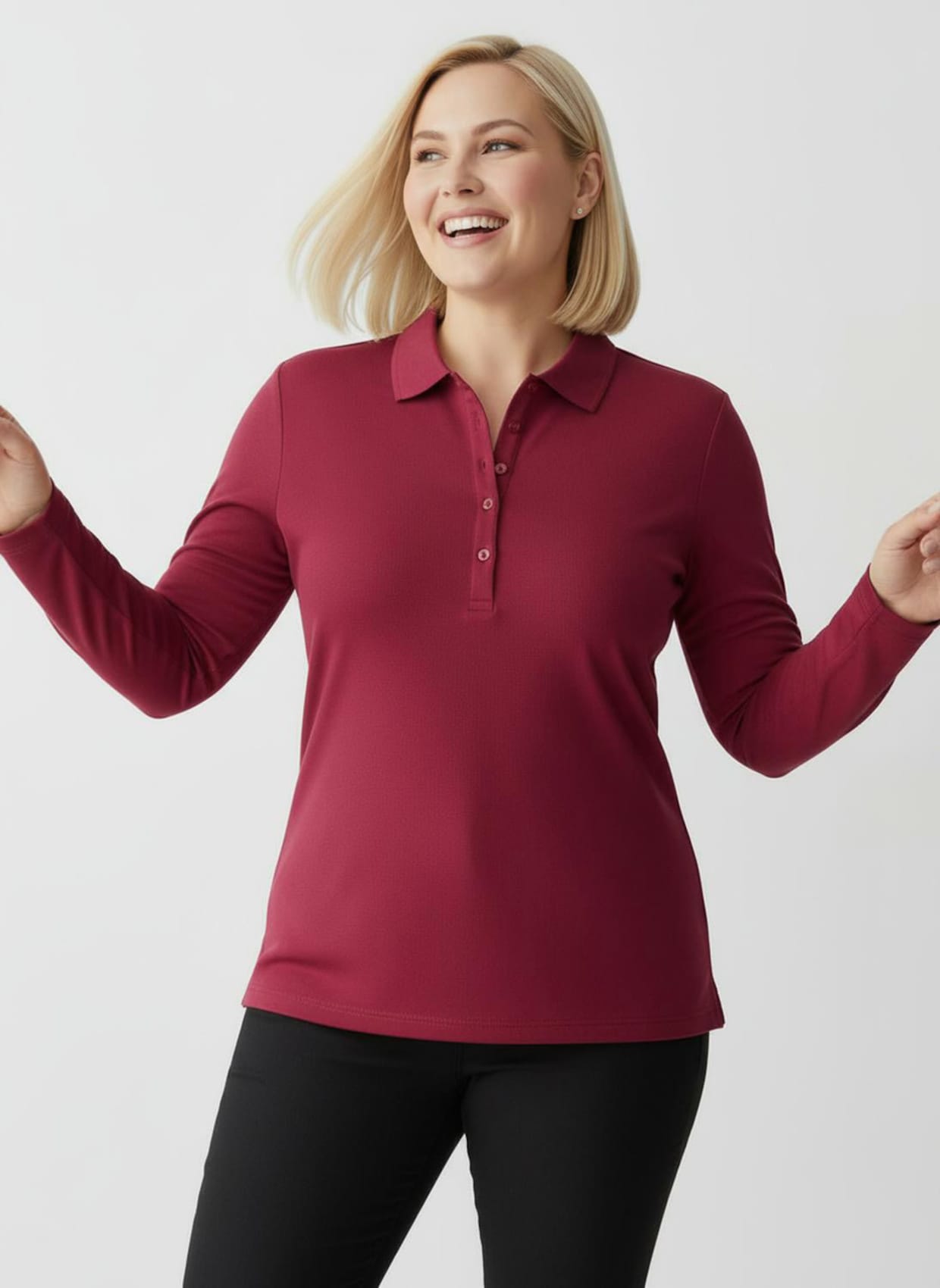 Poloshirt aus Baumwoll-Qualität - rot