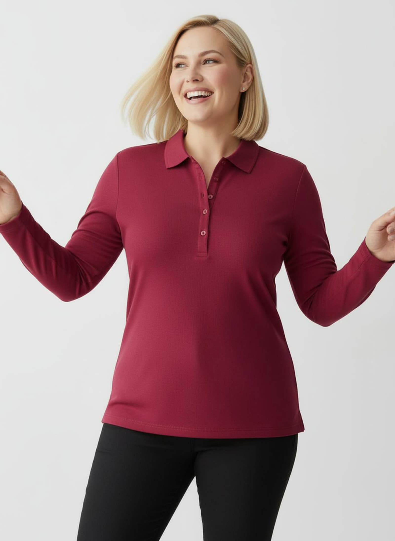 Poloshirt aus Baumwoll-Qualität - rot