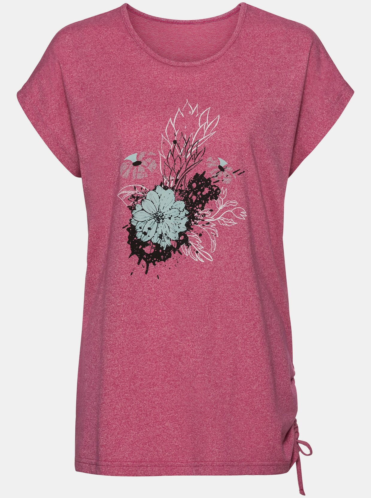 T-shirt - fuchsia chiné