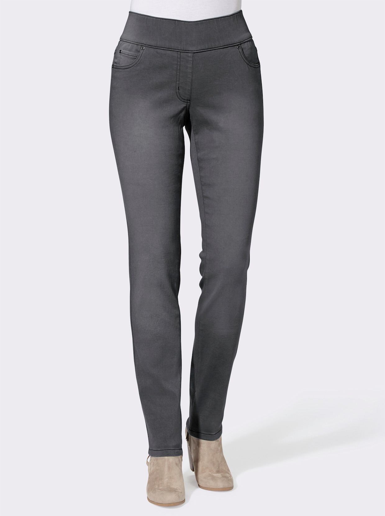 Jean 5 poches - denim gris