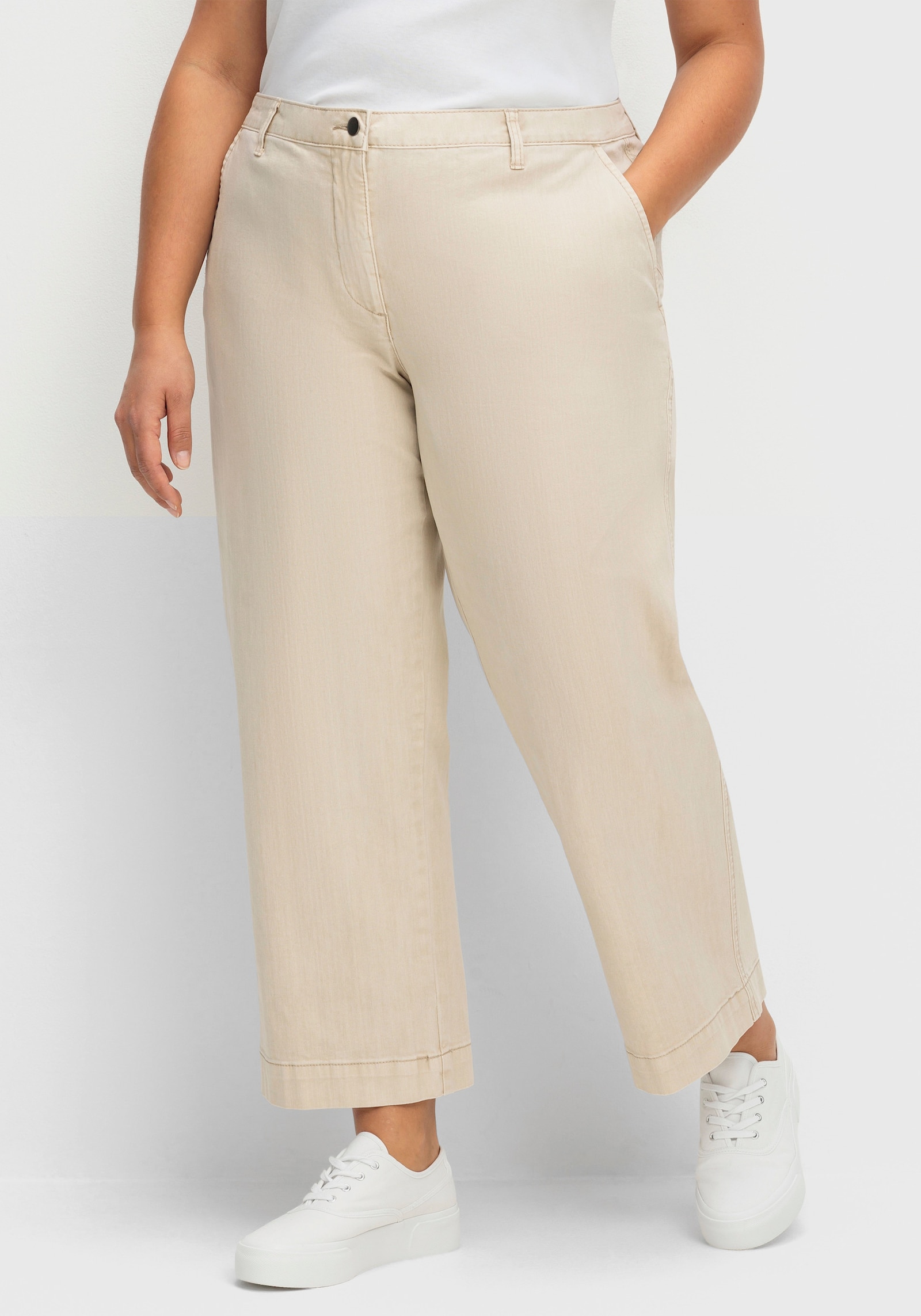 Culotte mit aufgesetzten Taschen hinten - sand