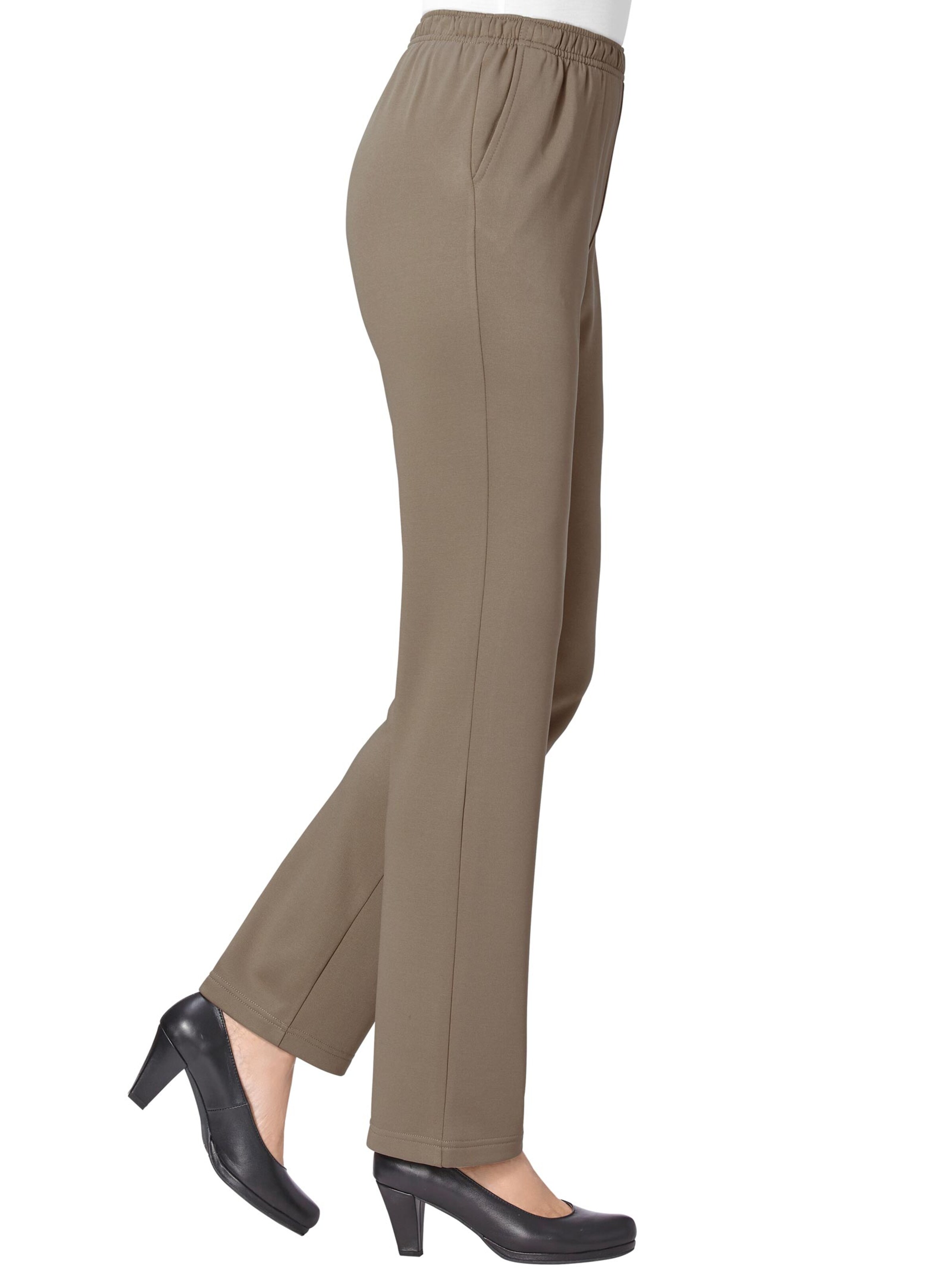 Jersey-Hose - taupe