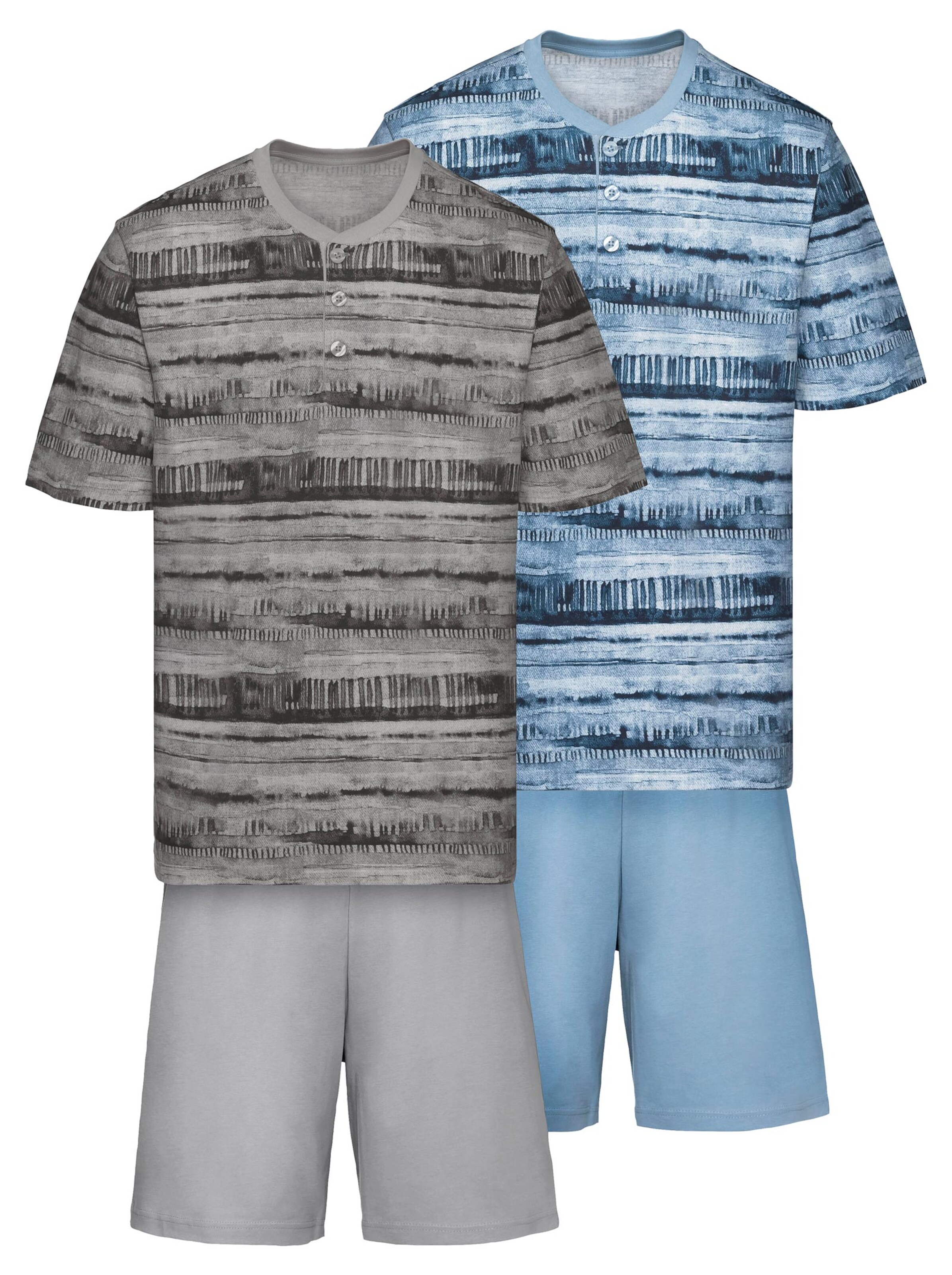 Shortys - stahlgrau + blaugrau