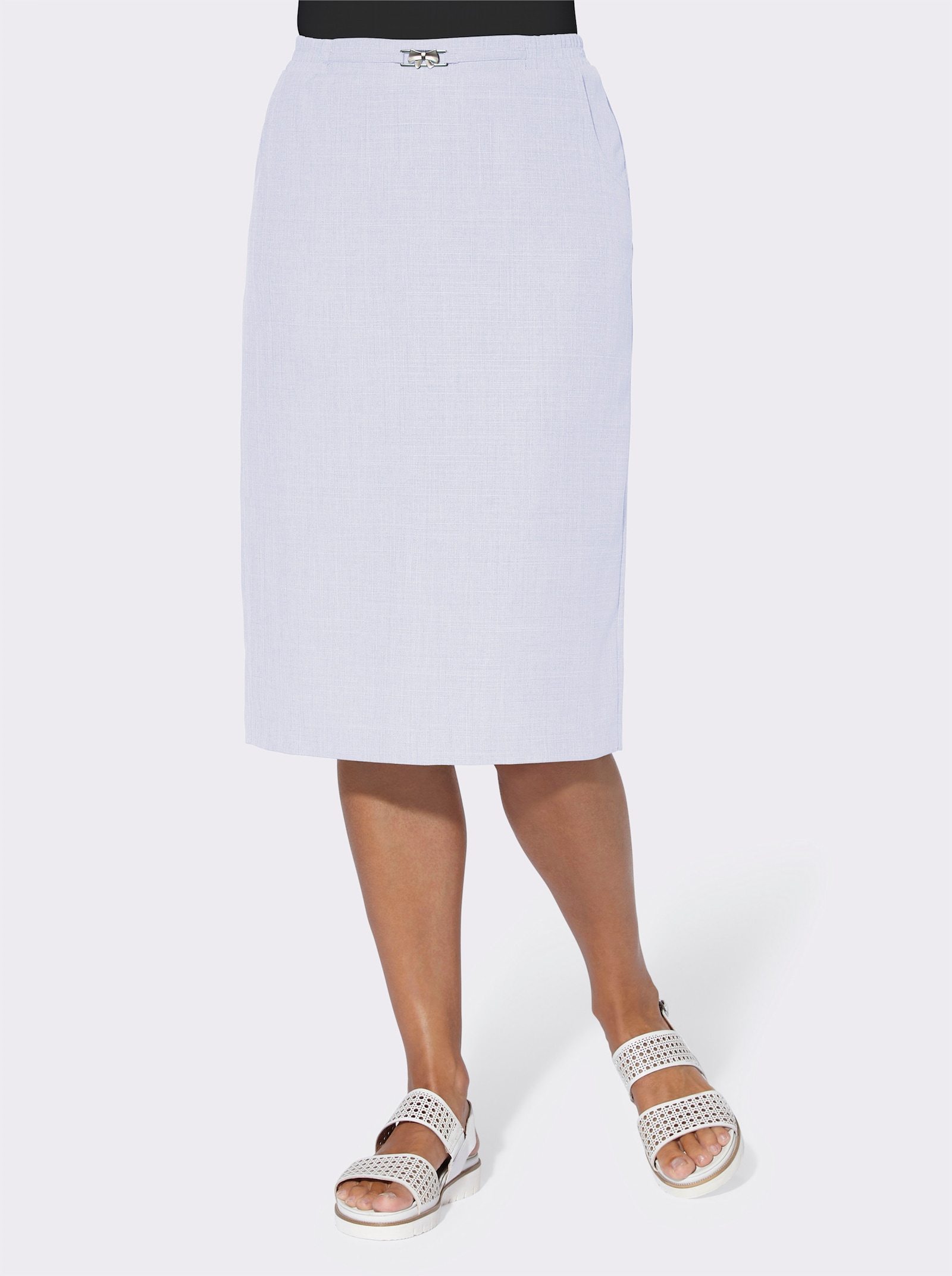 Schlupfrock in Leinen-Optik - ecru