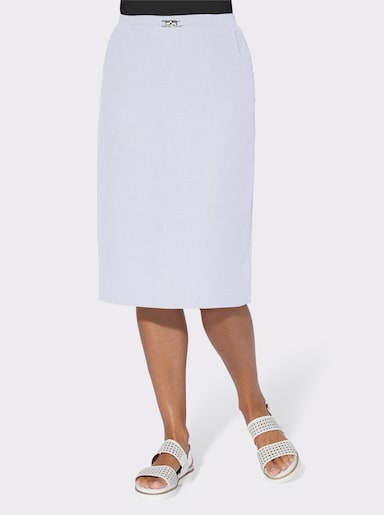 Schlupfrock in Leinen-Optik - ecru