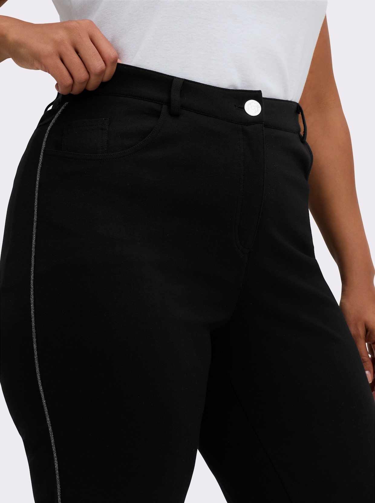 sheego Bootcuthose - schwarz
