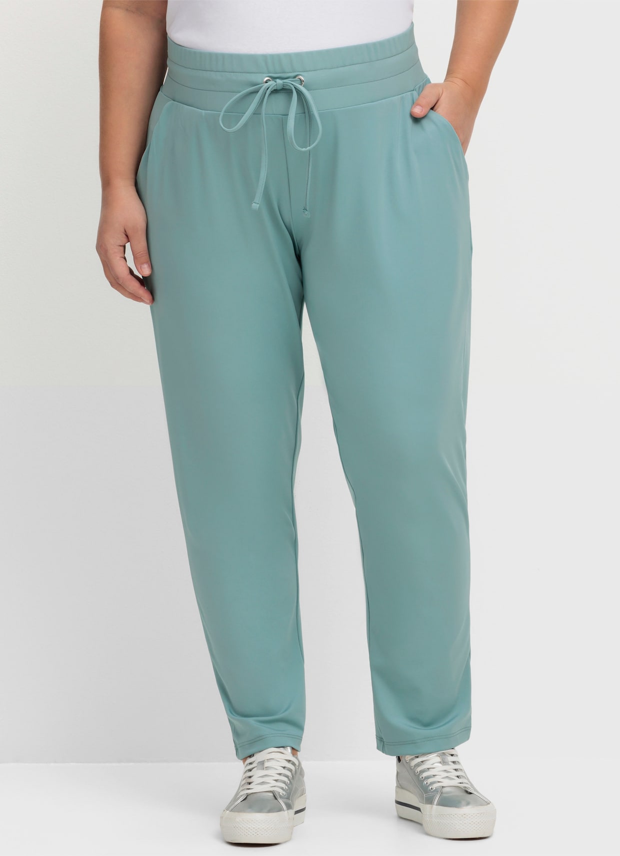 Schlupfhose in Stretch-Qualität - jade
