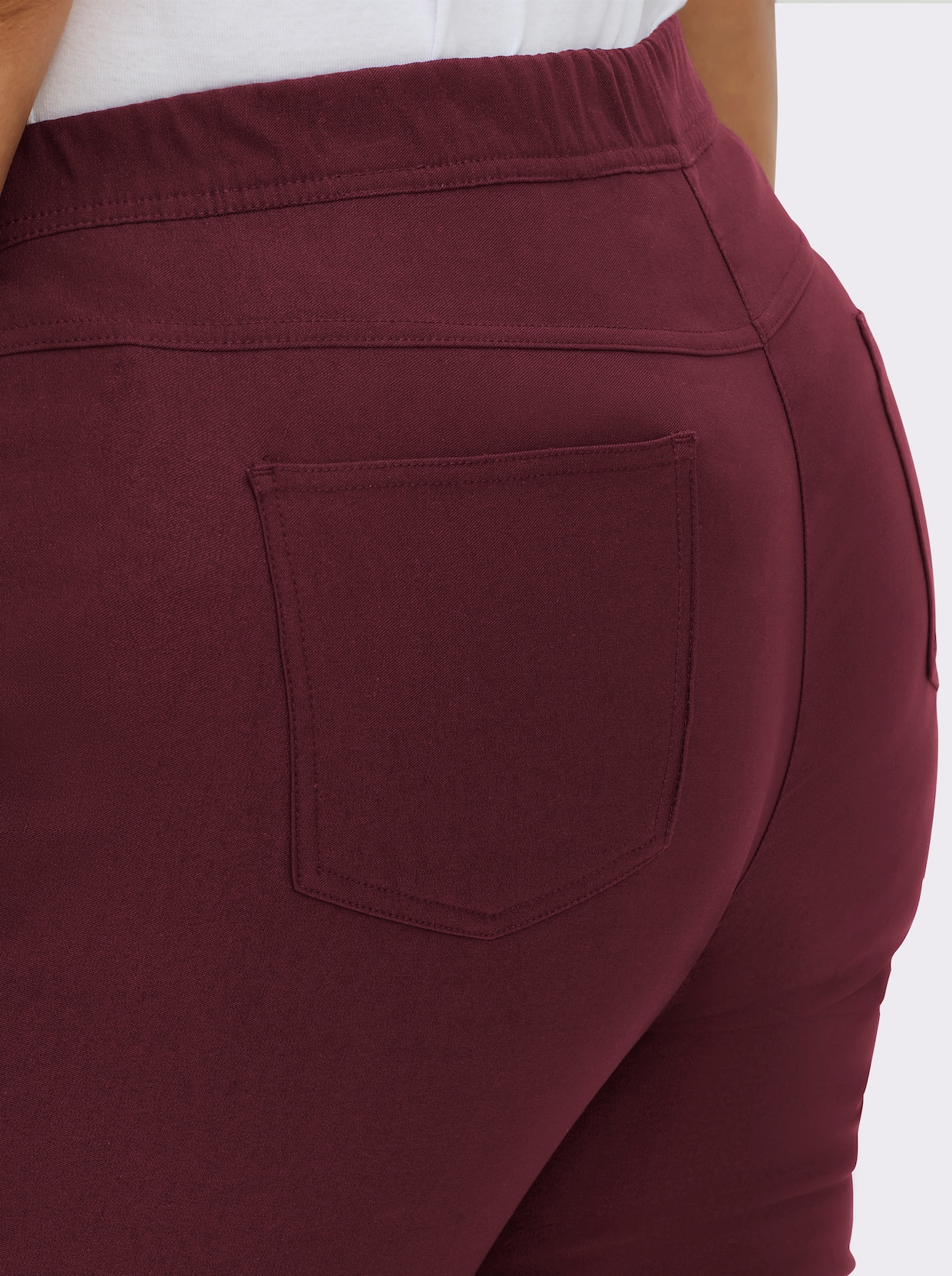 Hose innen angeraut - bordeaux