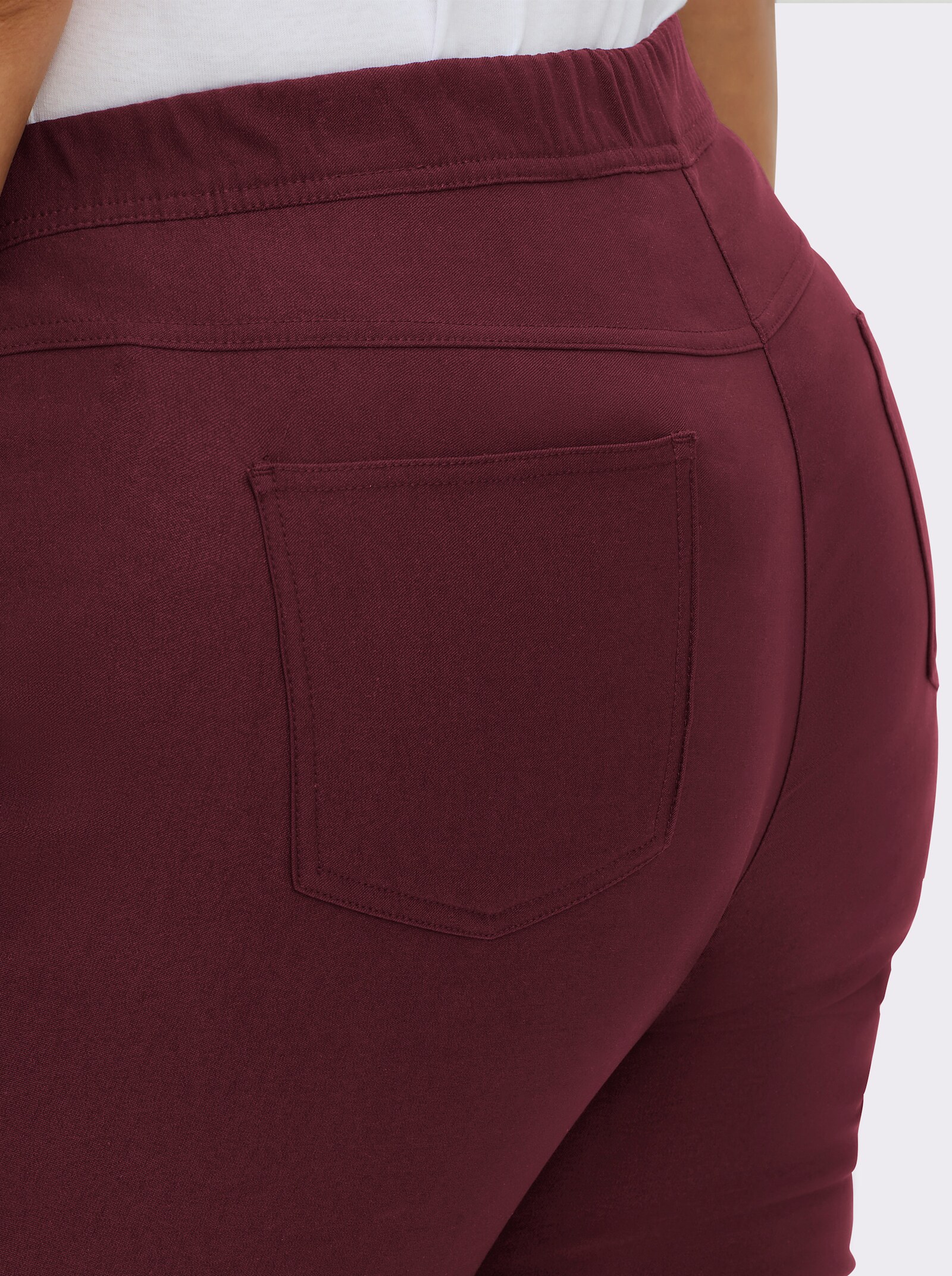 Hose innen angeraut - bordeaux