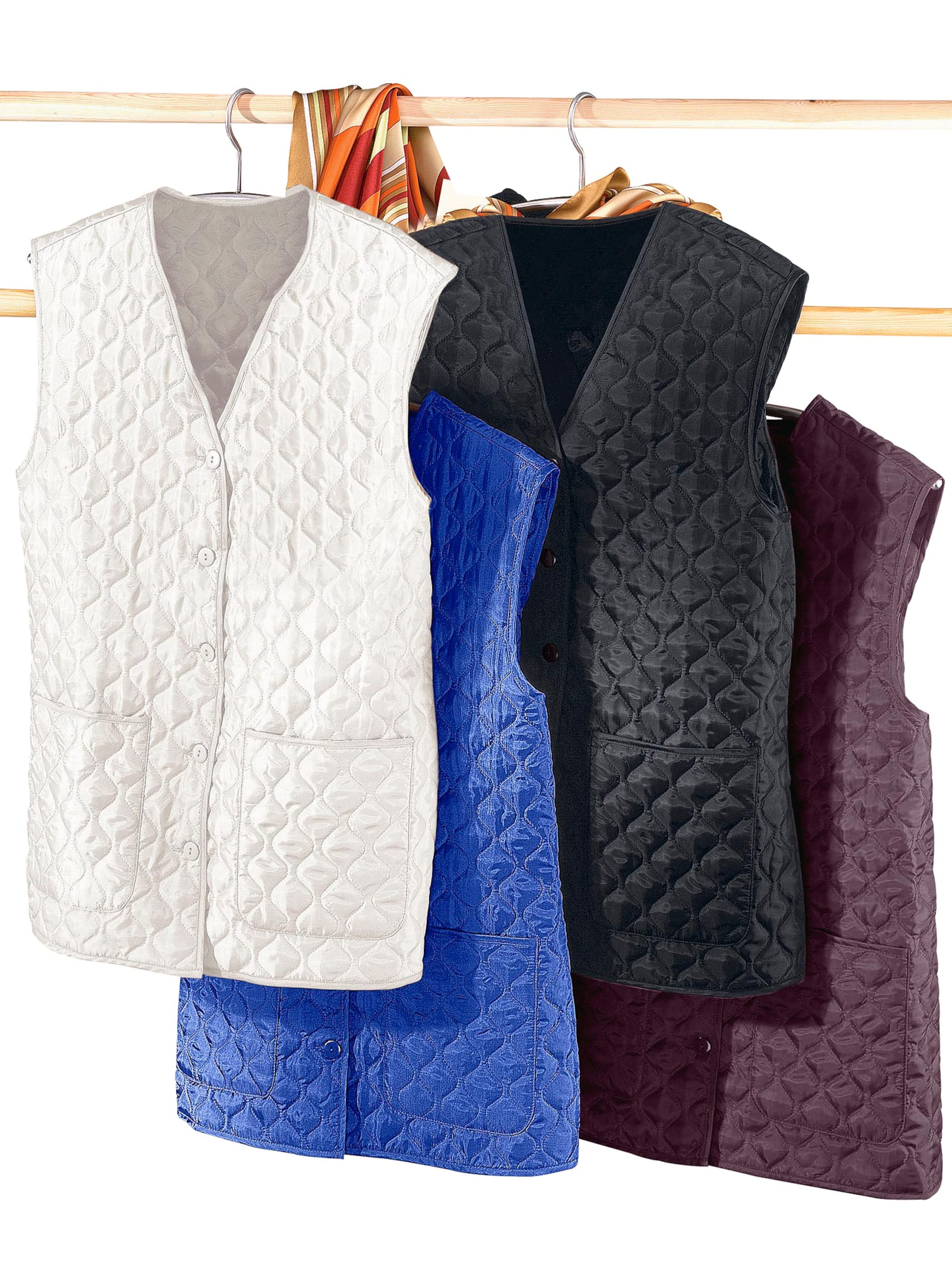 Steppweste - schwarz