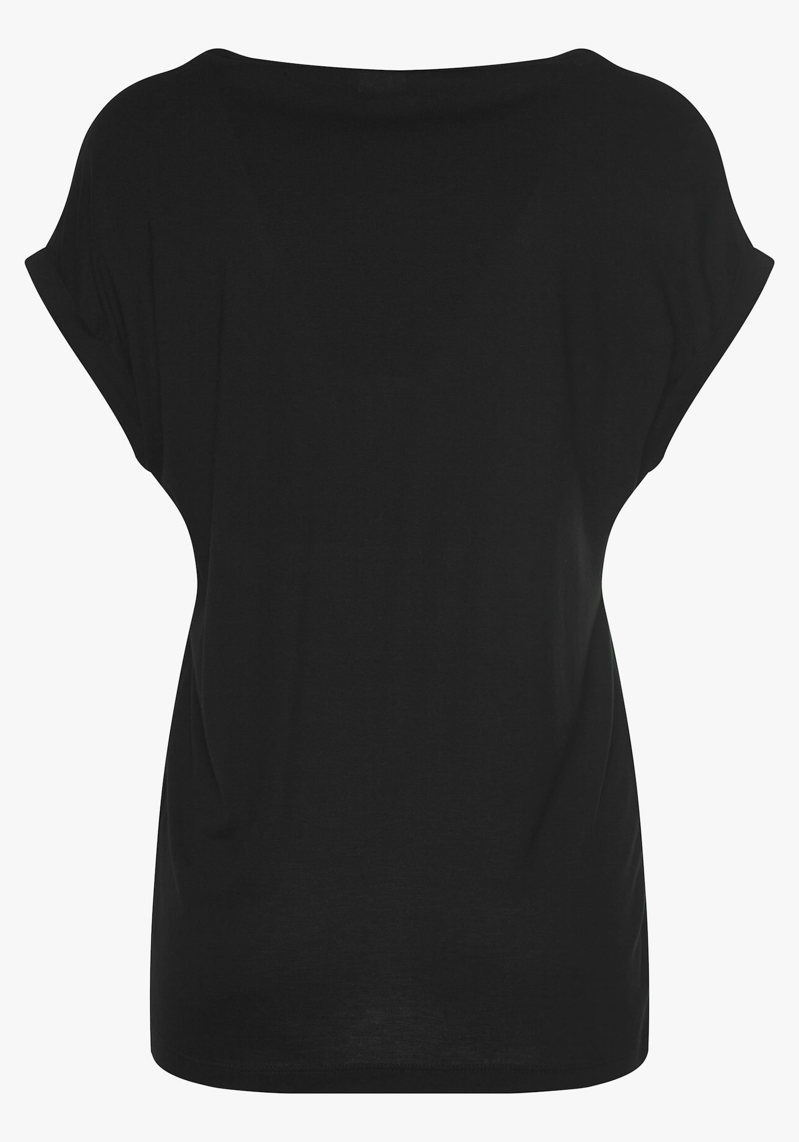 LASCANA Kurzarmshirt - schwarz