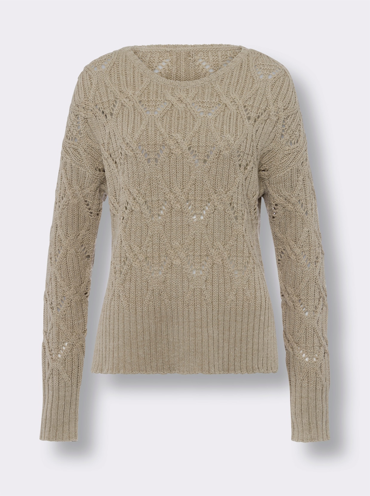 heine Pull ajouré - beige