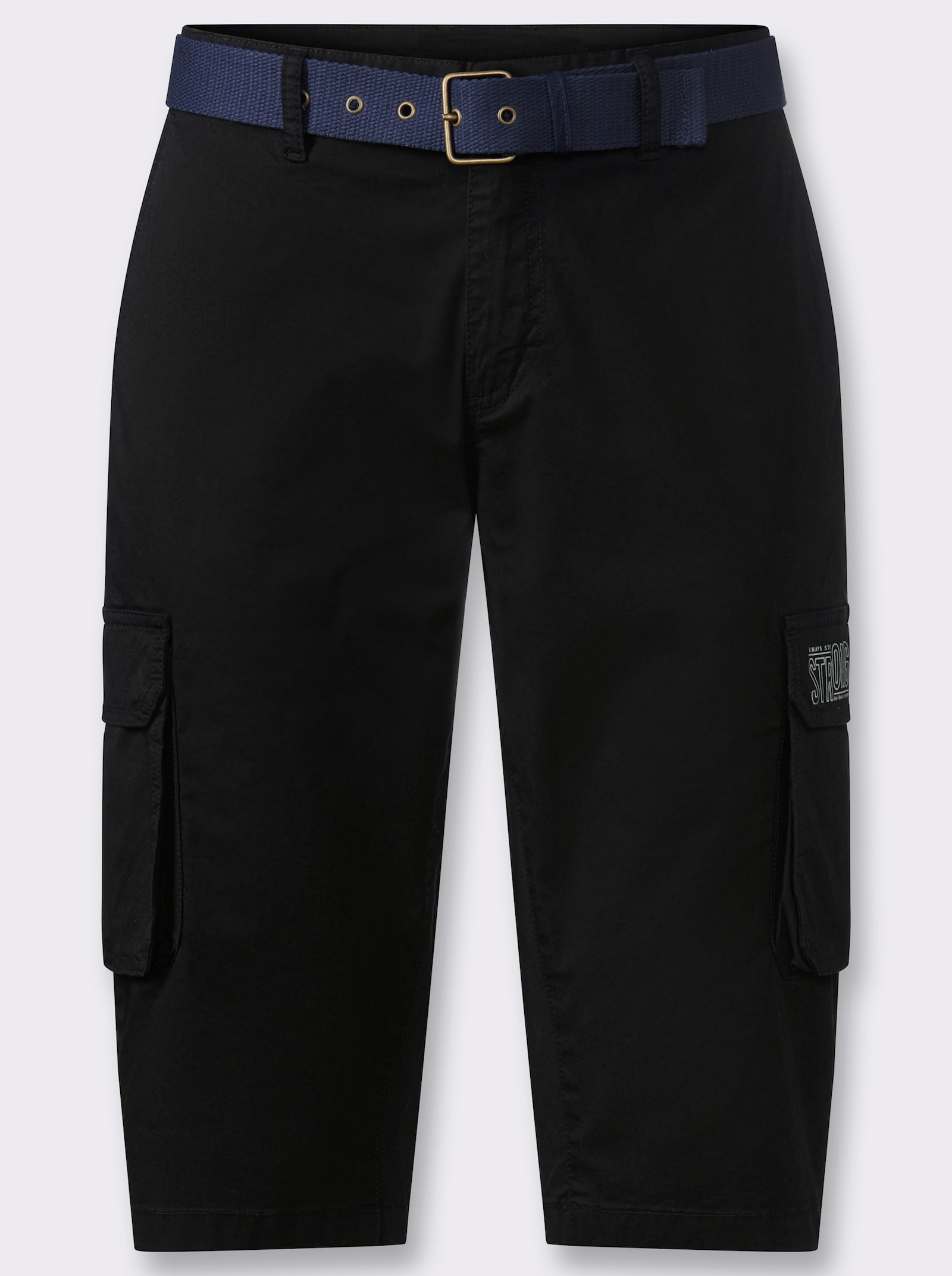 Bermudas in Twill-Qualität - schwarz