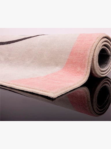 Theko Badematte - rosa-bunt