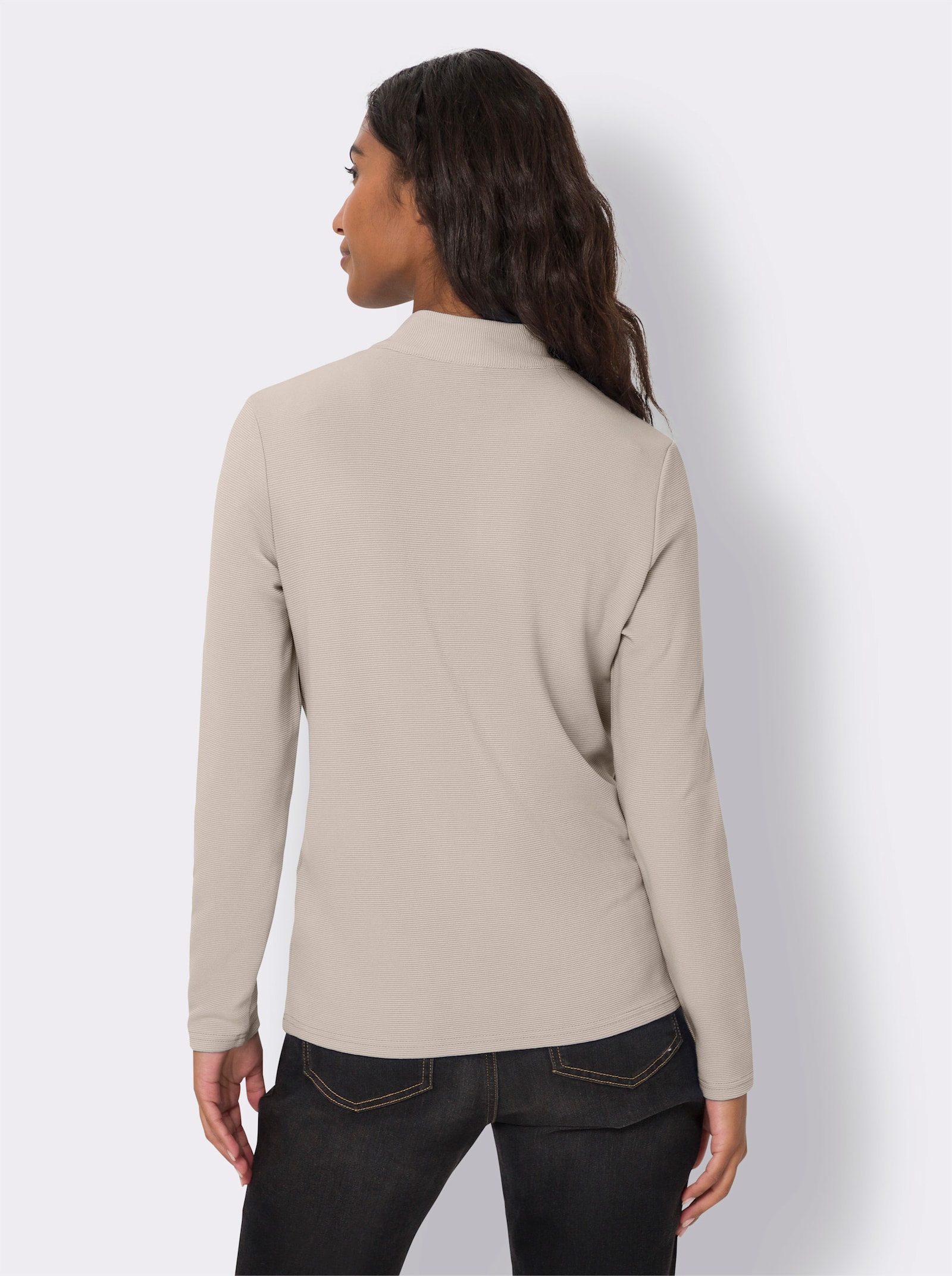 heine Schipperstrui van viscose - ivoorkleur