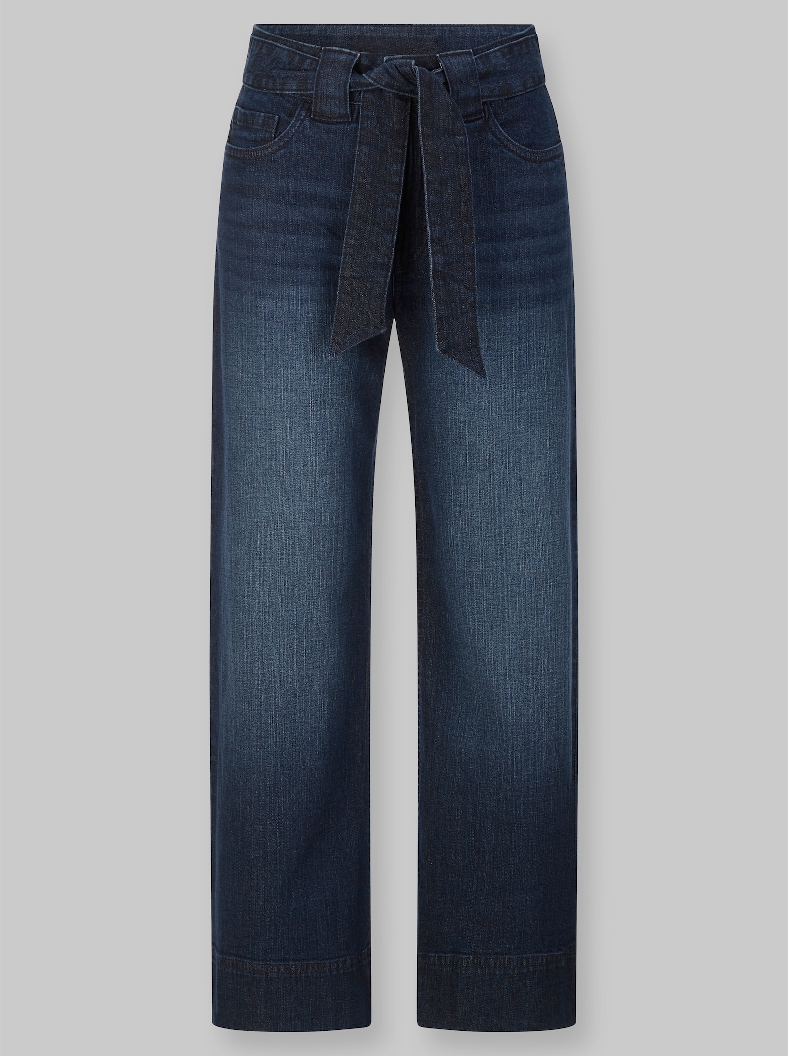 heine 5-Pocket-Jeans mit Bindegürtel - dark blue