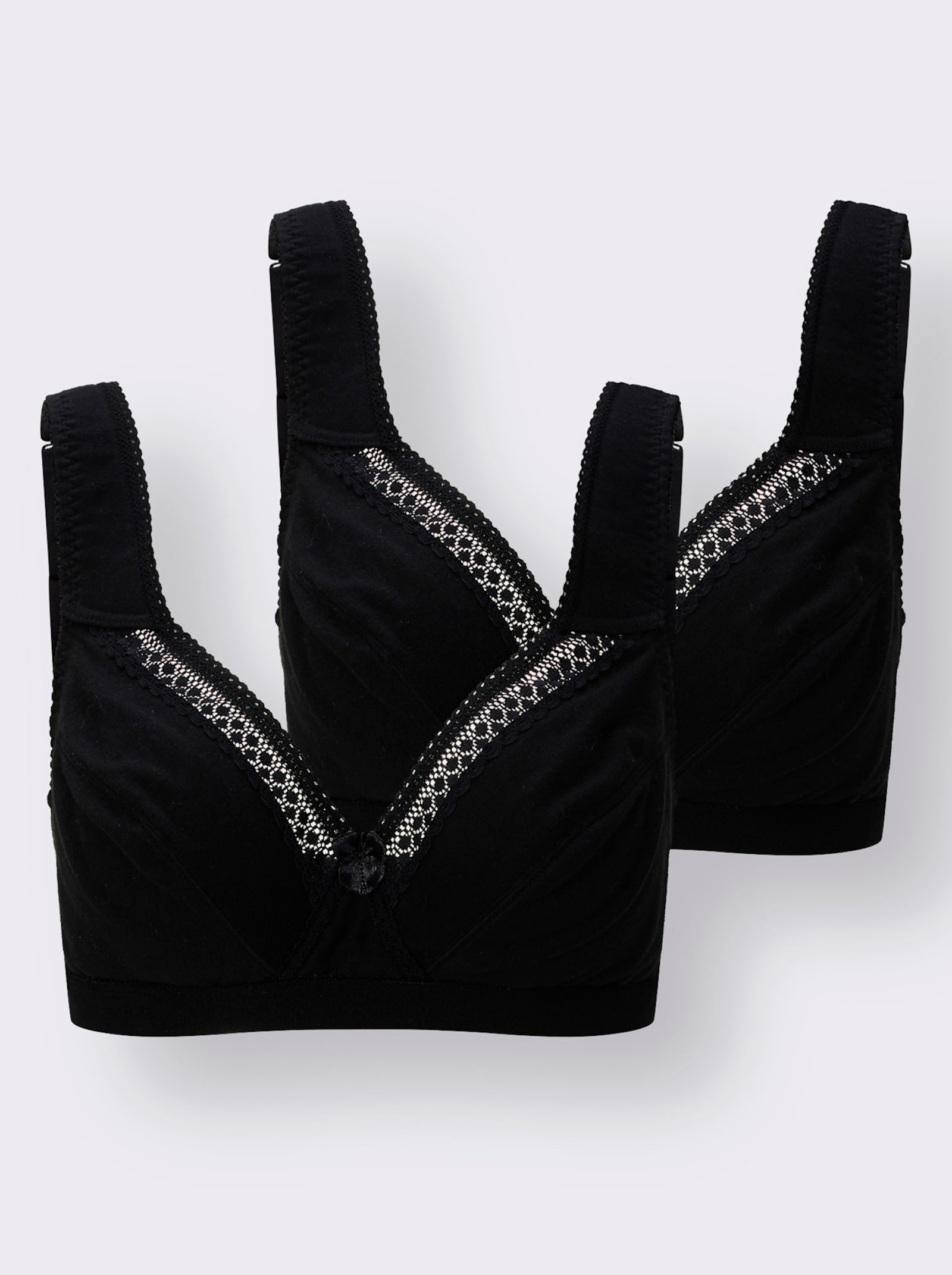 Speidel BH ohne Bügel mit gepolsterten Trägern - schwarz