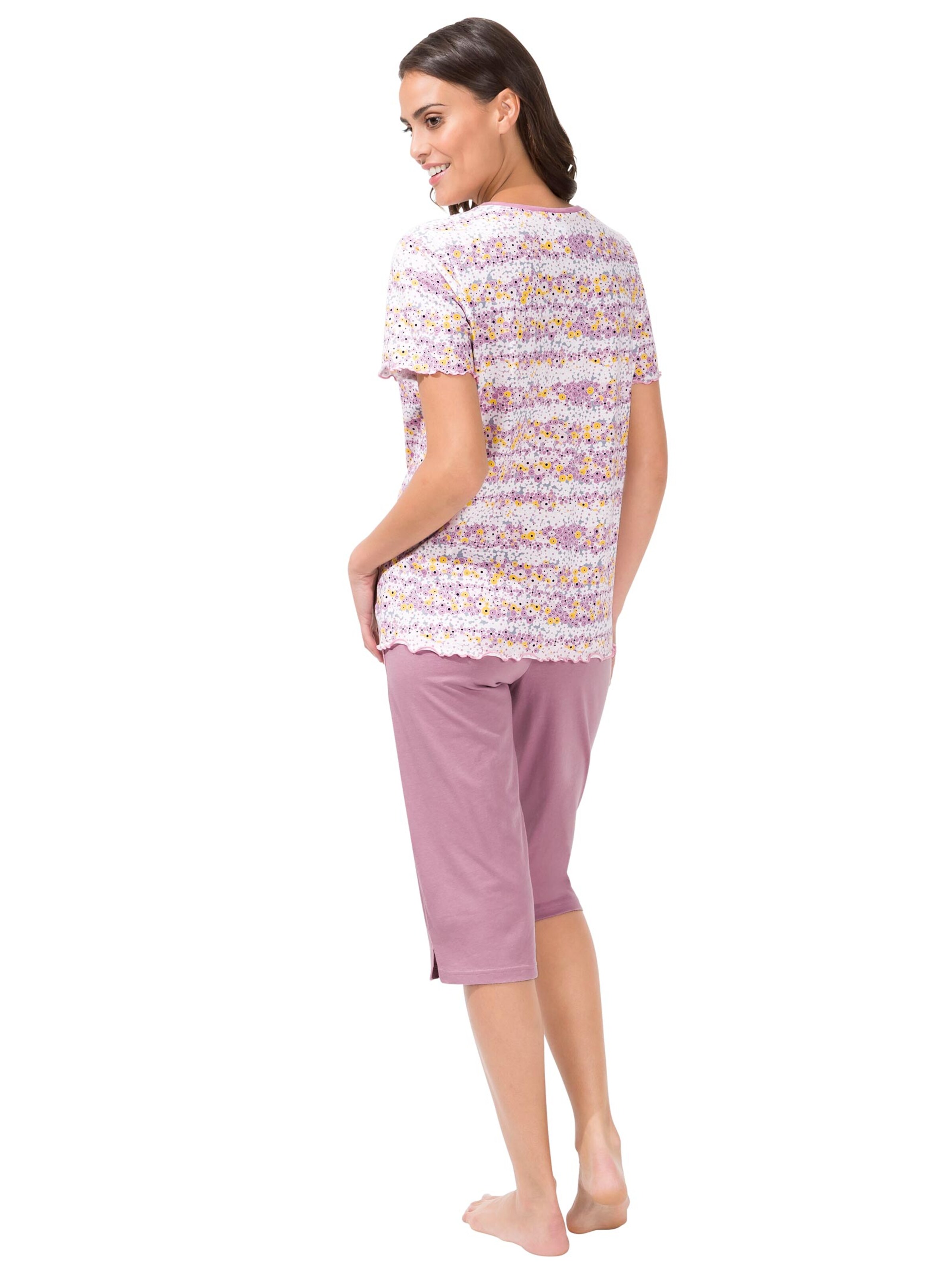 wäschepur Capri-Anzüge - flieder-bedruckt