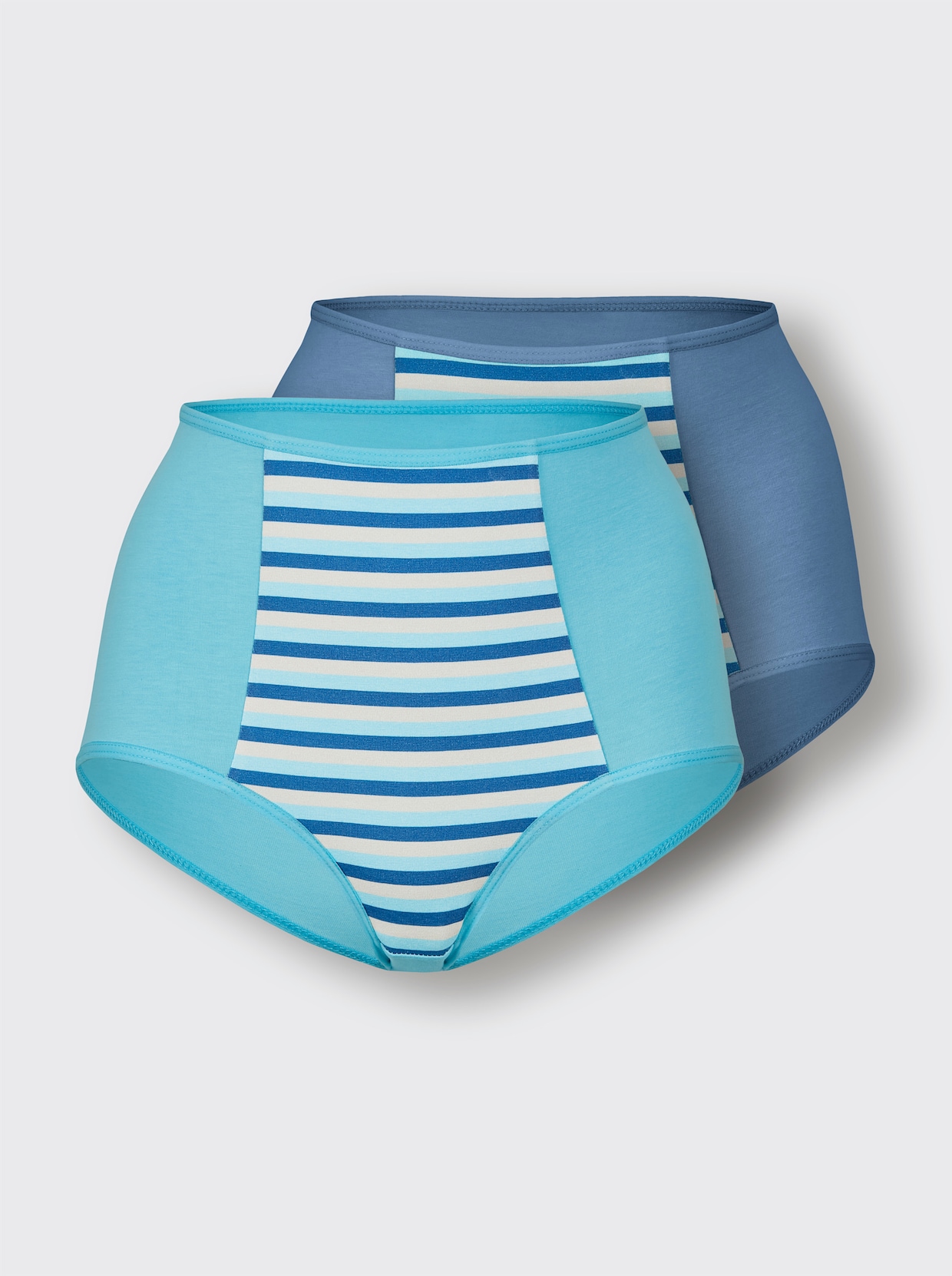wäschepur Corrigerende slip - jeansblauw + aquamarijn