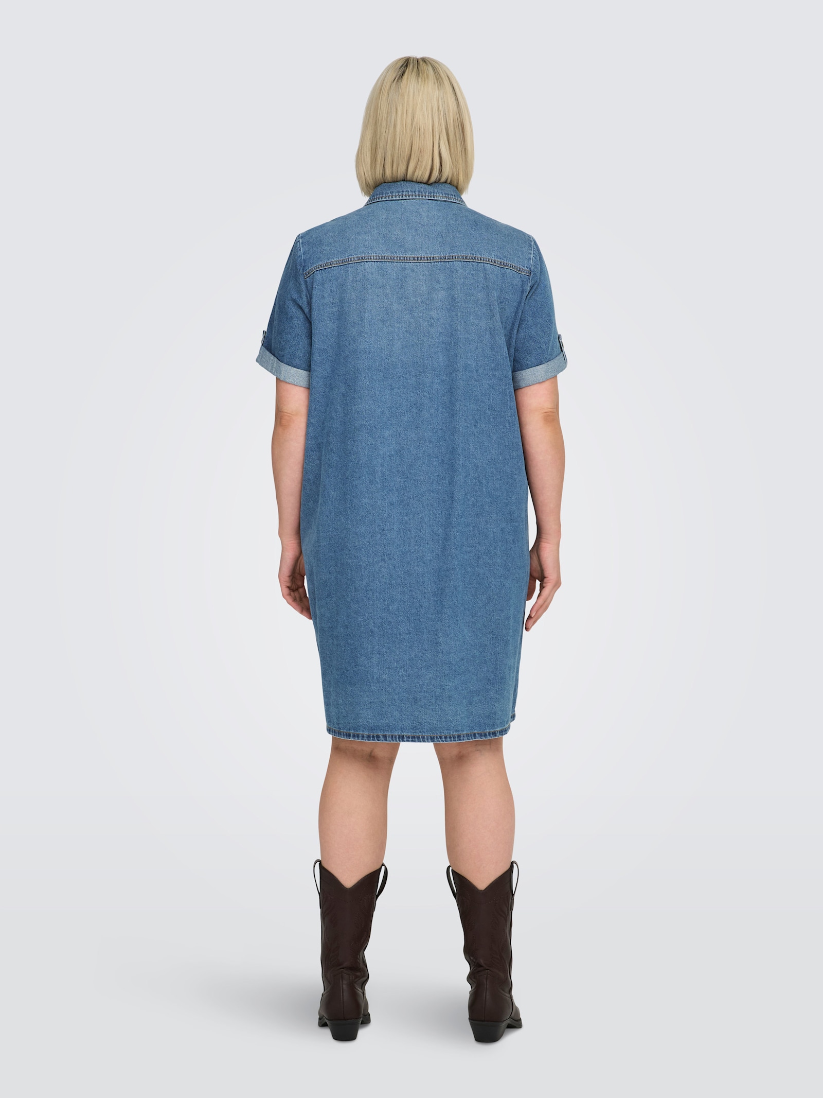 ONLY CARMAKOMA Jeanskleid - medium blue denim