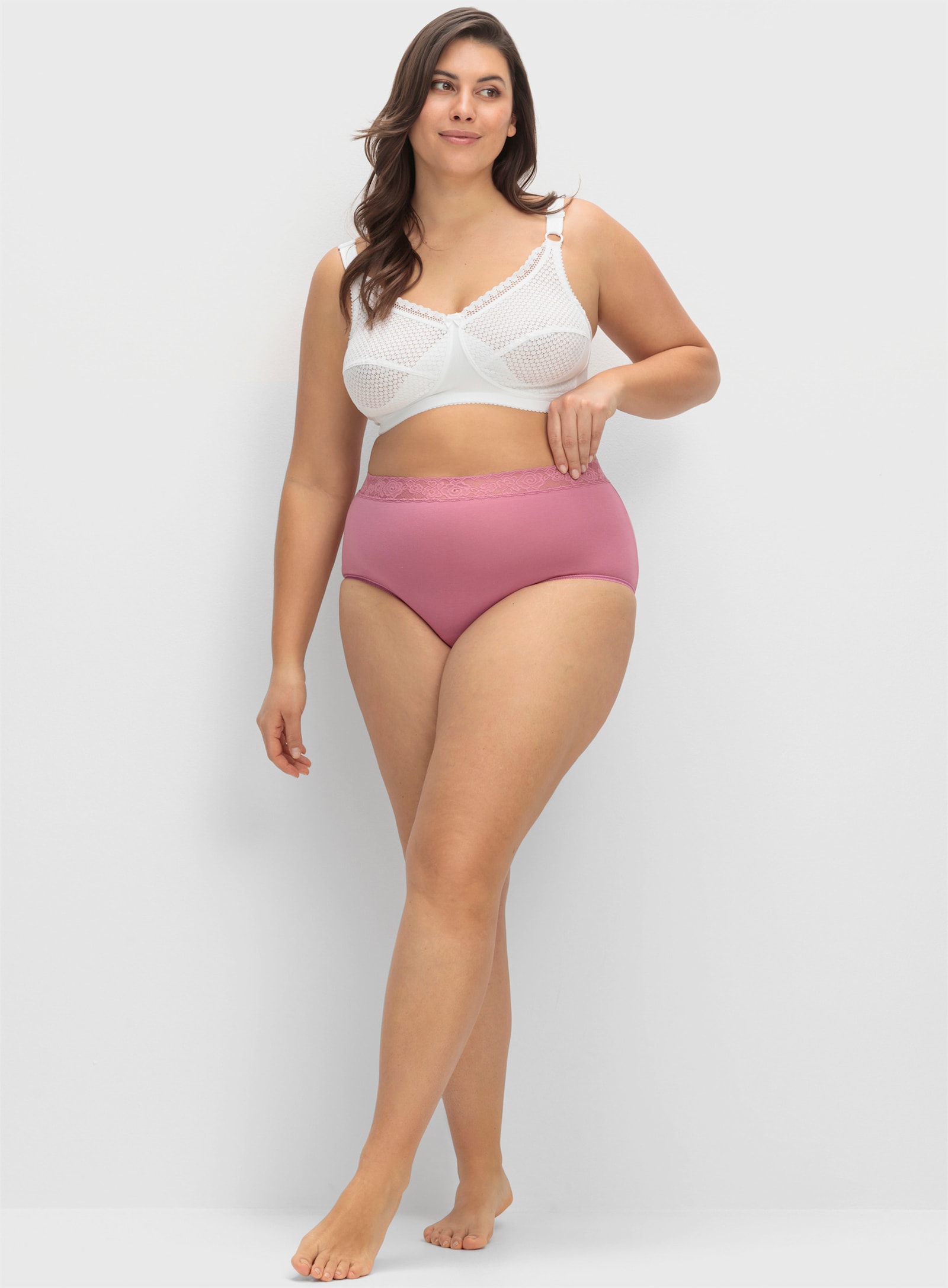 Miss Mary BH ohne Bügel mit vorne verstellbaren Trägern - weiß