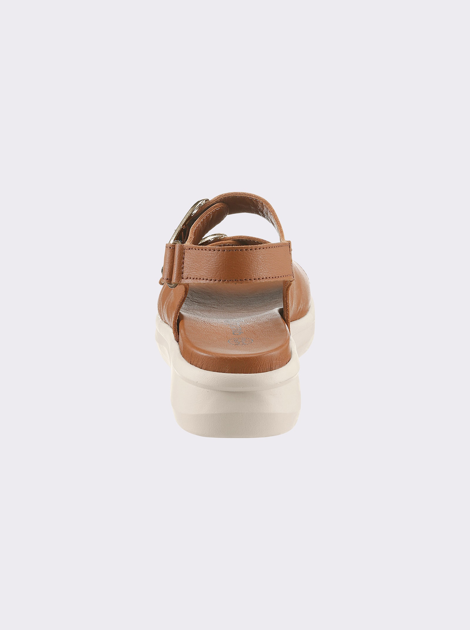 airsoft modern+ Sandalette mit Klettverschlüssen - cognac