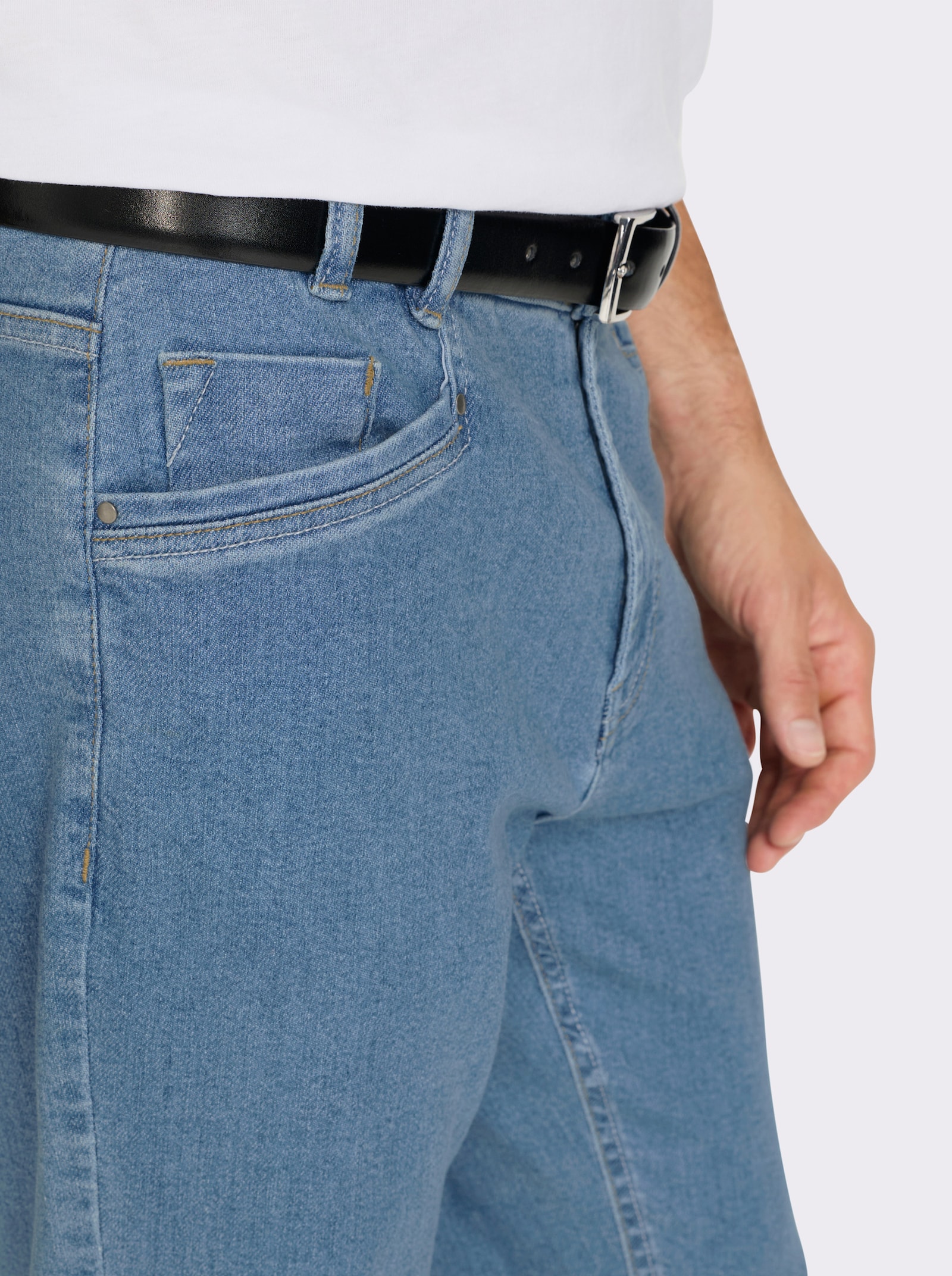 Marco Donati 5-pocketjeans van katoenstretch - blue-bleached