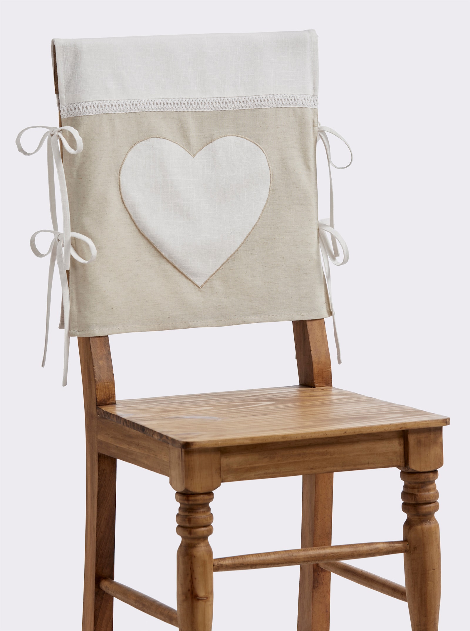 heine home Stuhlhusse - natur-weiss